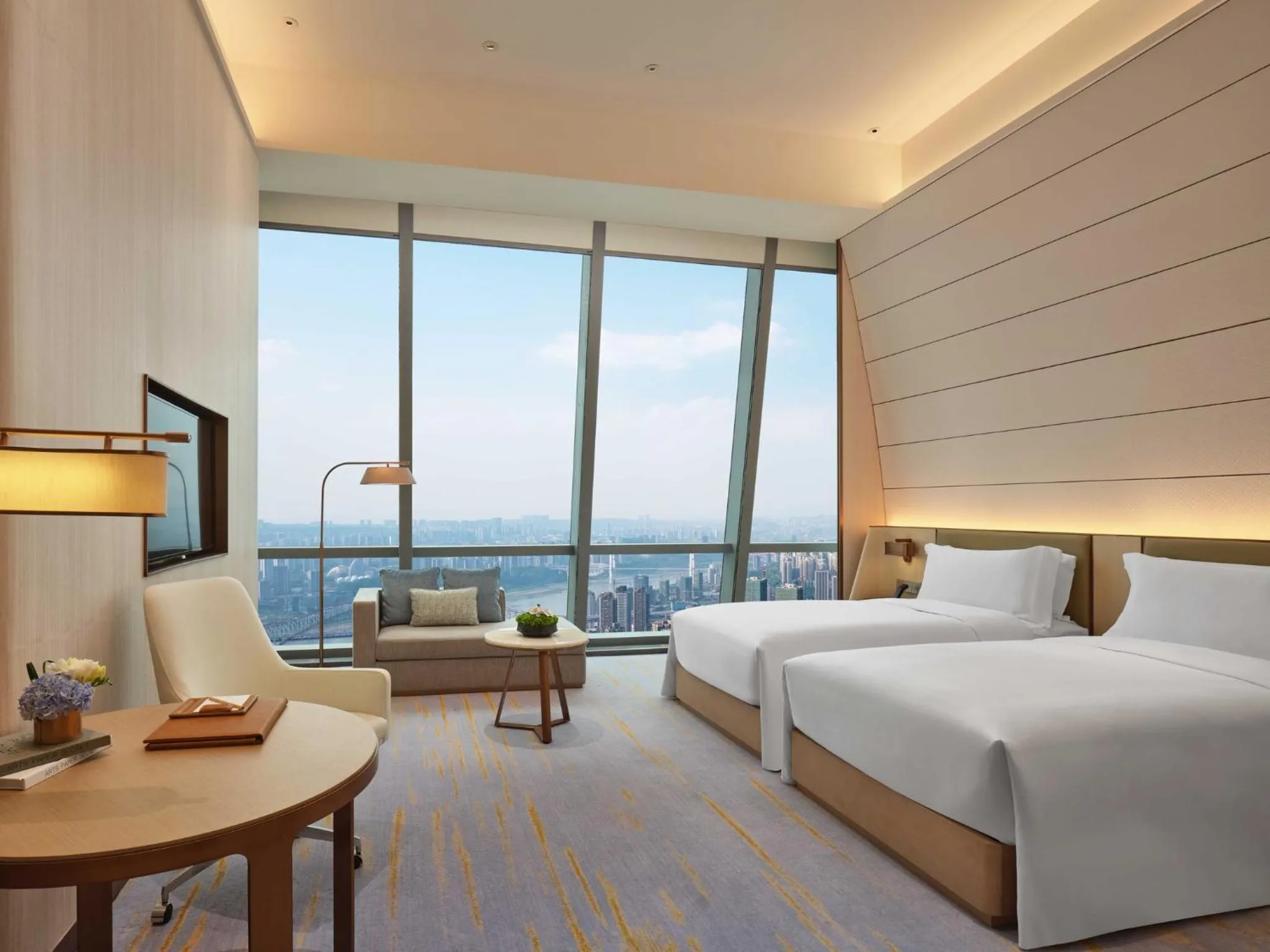 Bedroom, Bed in InterContinental Chongqing Raffles City by IHG