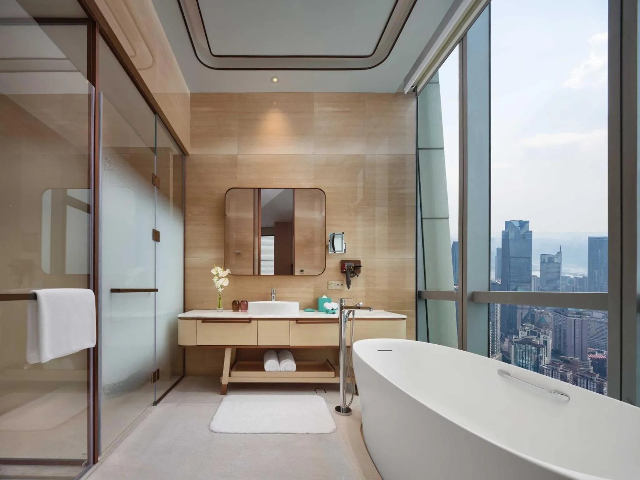 Bedroom in InterContinental Chongqing Raffles City by IHG
