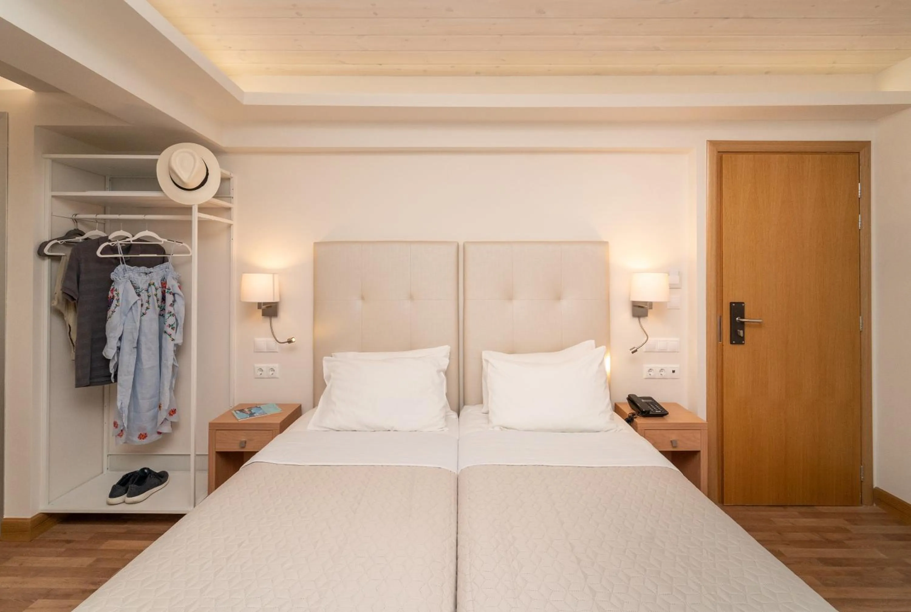 Bed in Karalis City Hotel