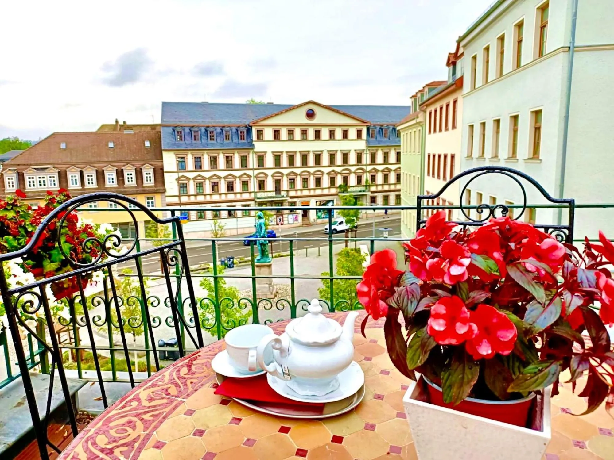 Balcony/Terrace in Boutique-Hotel Amalienhof
