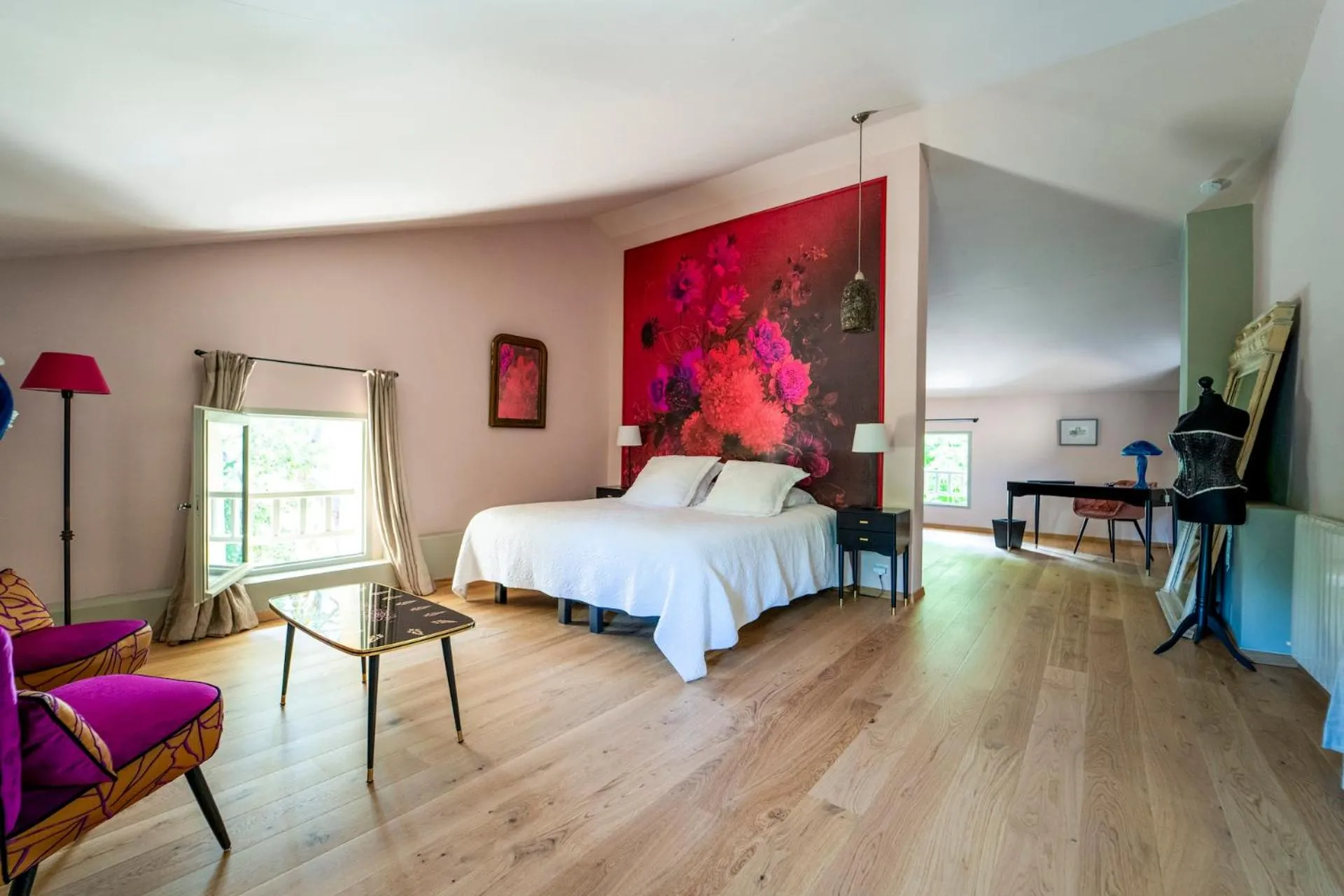 Bed in Le Prieuré La Madelène