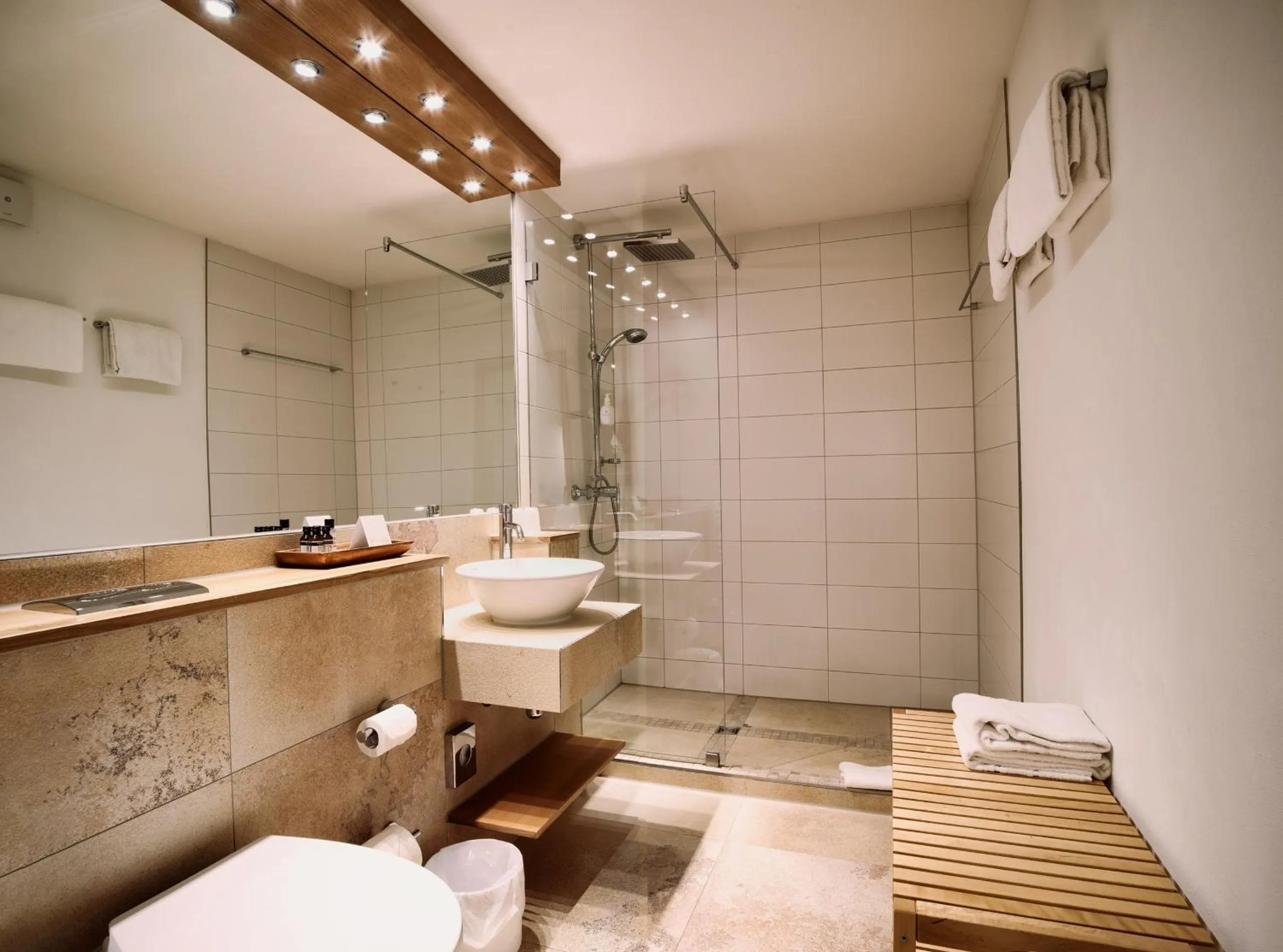 Bathroom in Romantik Hotel Hirschen