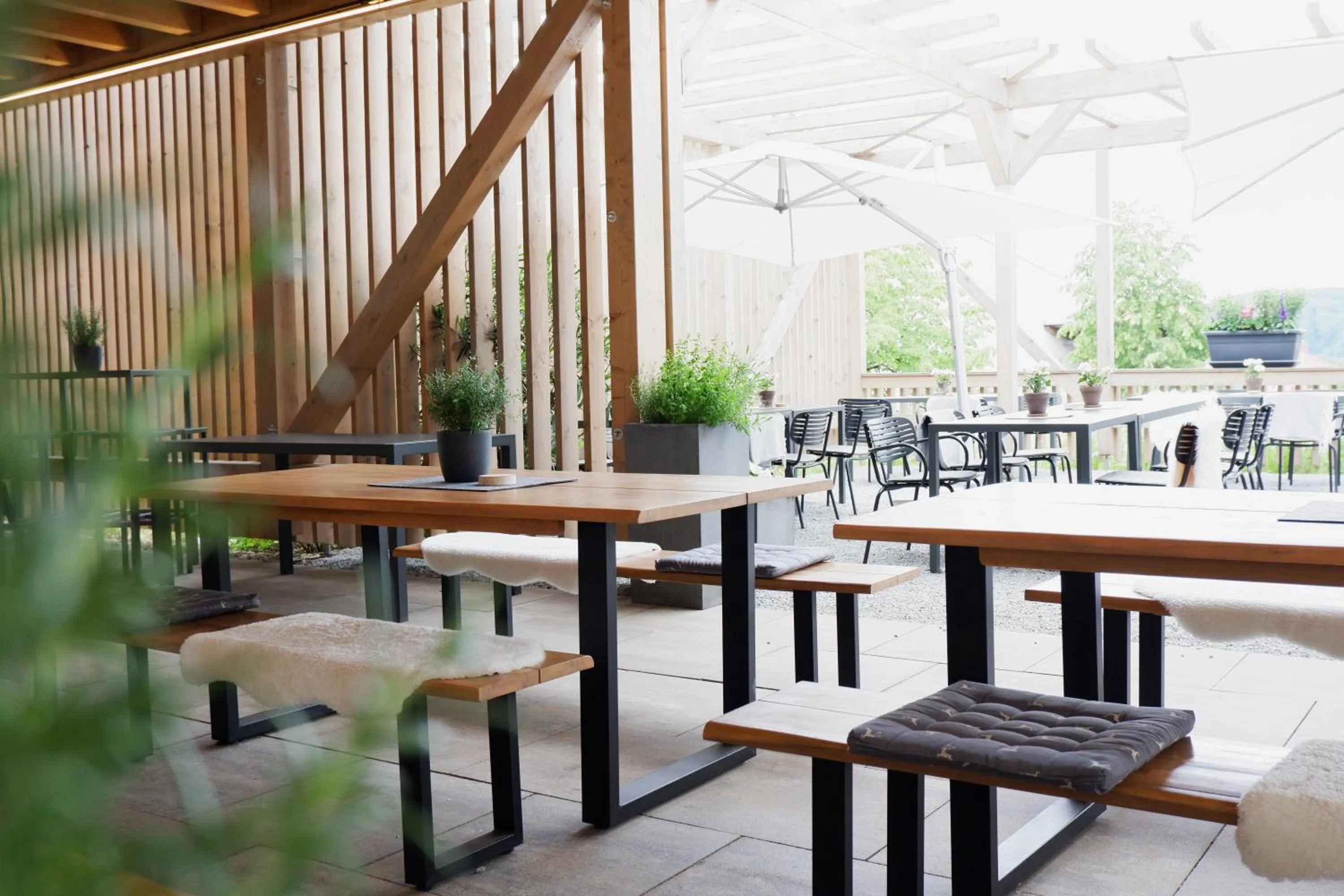 Balcony/Terrace in Romantik Hotel Hirschen