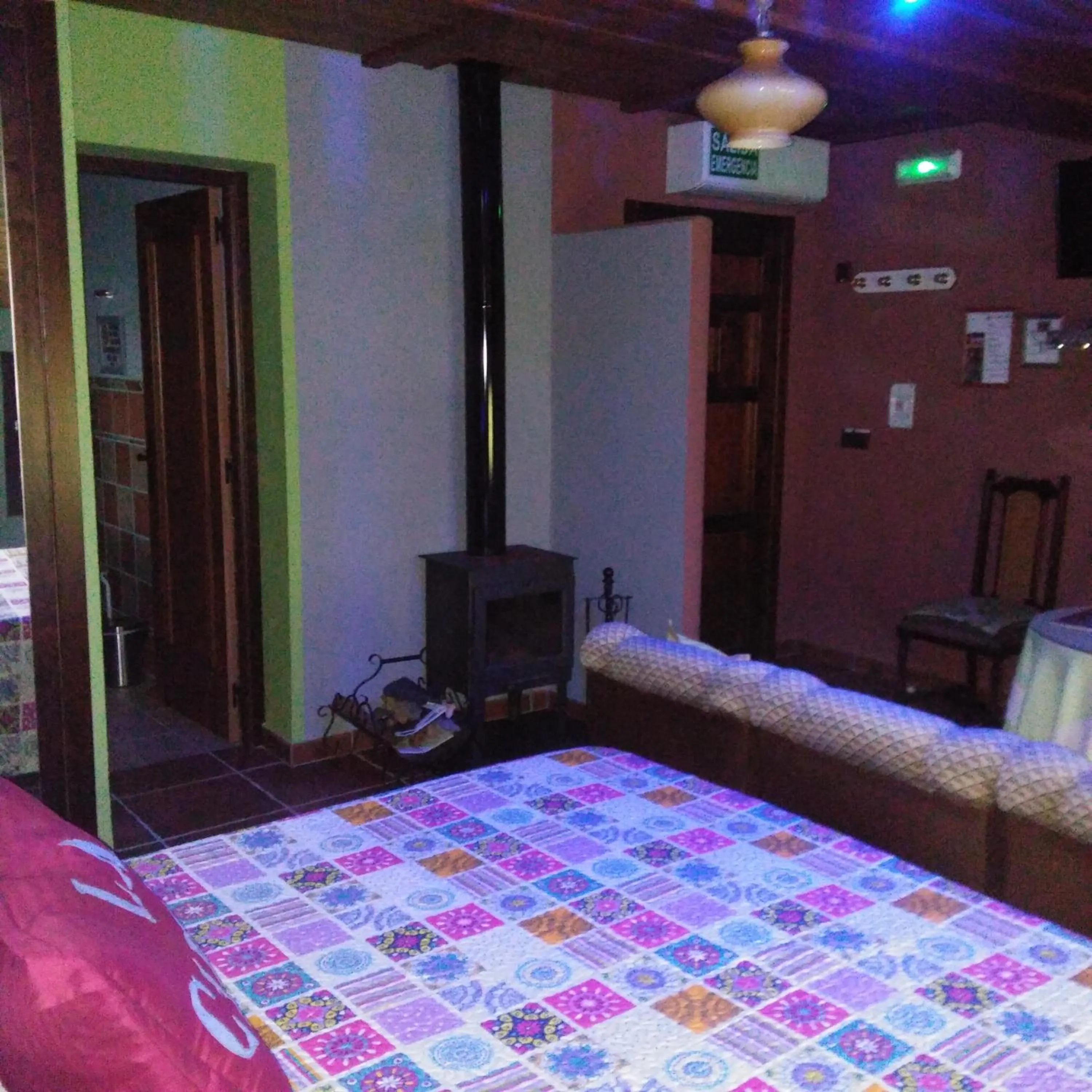 Bed in La Cabaña Romantica de Llano