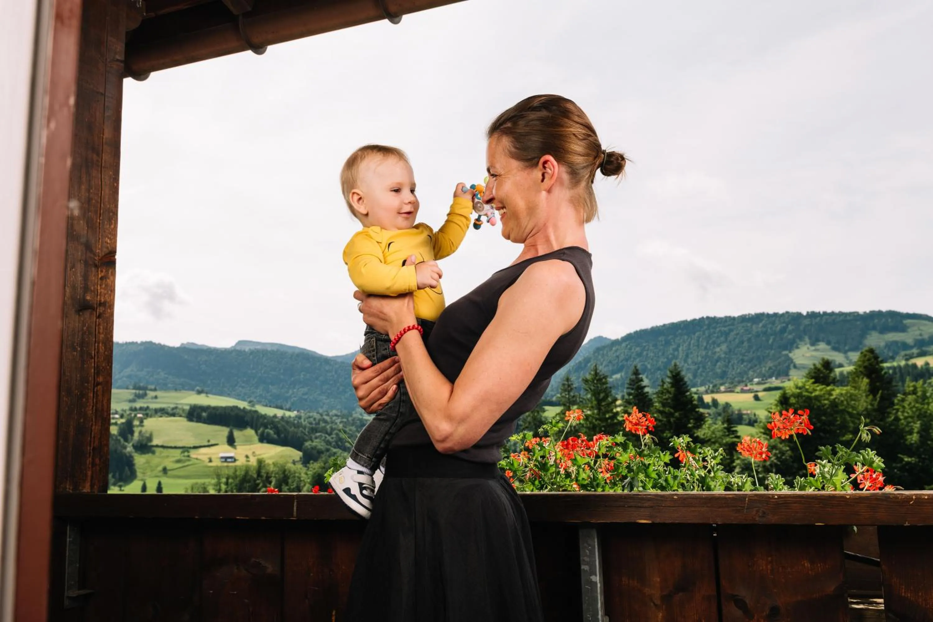 Family in MONDI Resort und Chalet Oberstaufen