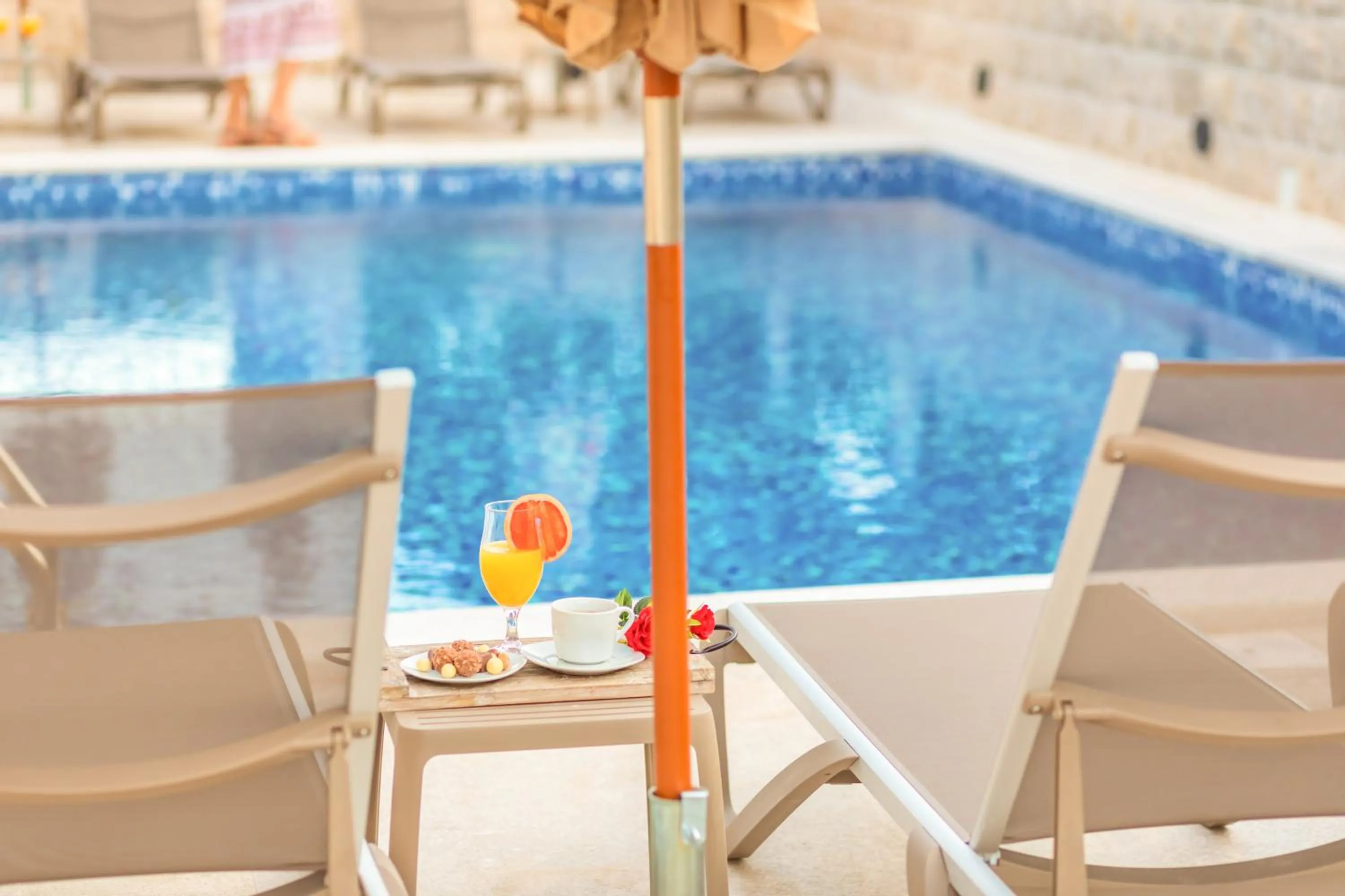 Pool view in Luxury Apartments Queen