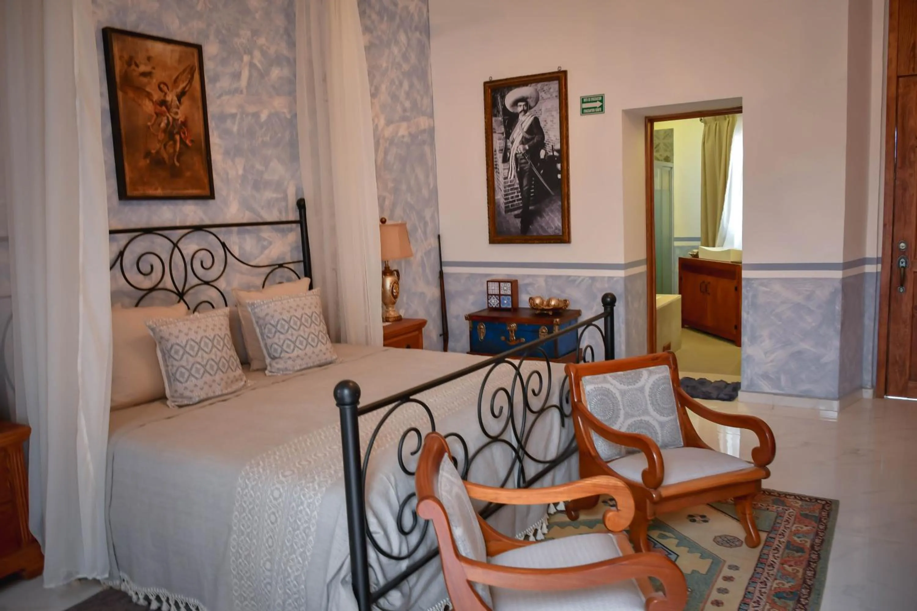 Bed in Hotel Hacienda San Isidro