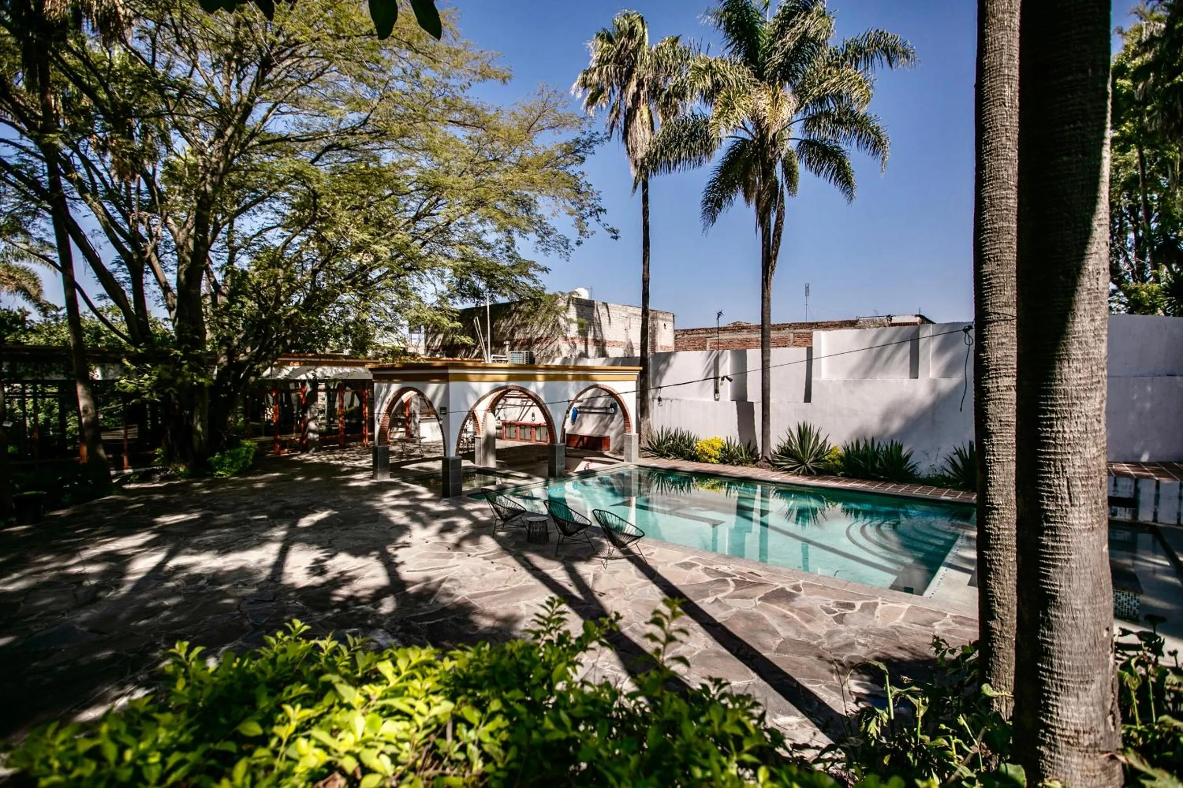 Garden view in Hotel Hacienda San Isidro
