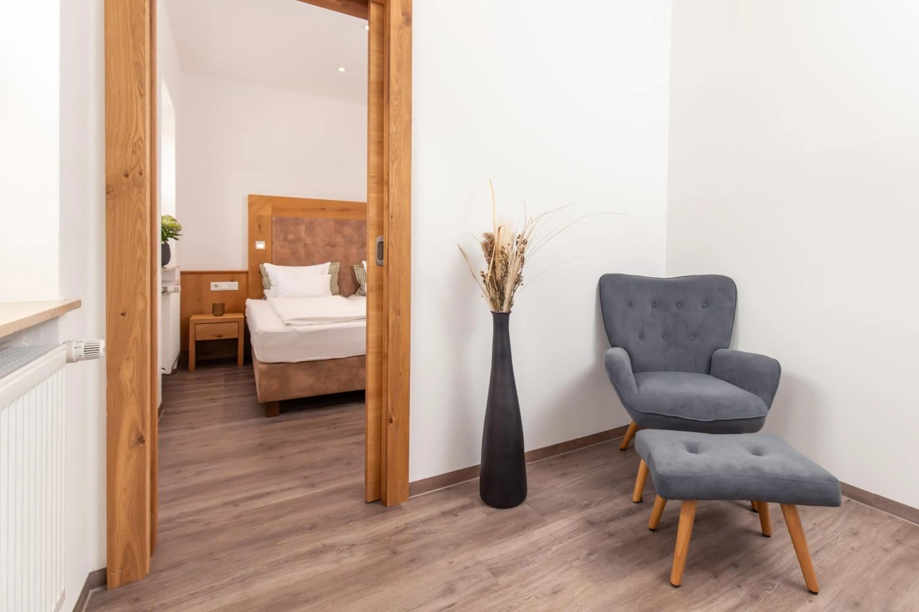 Bed in Brauereigasthof Zum Löwenbräu