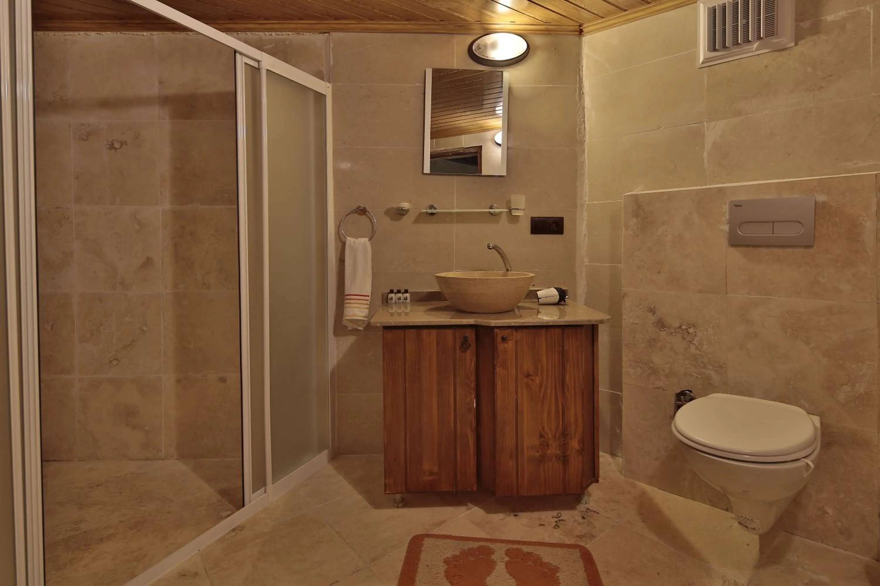 Shower in View Cave Hotel