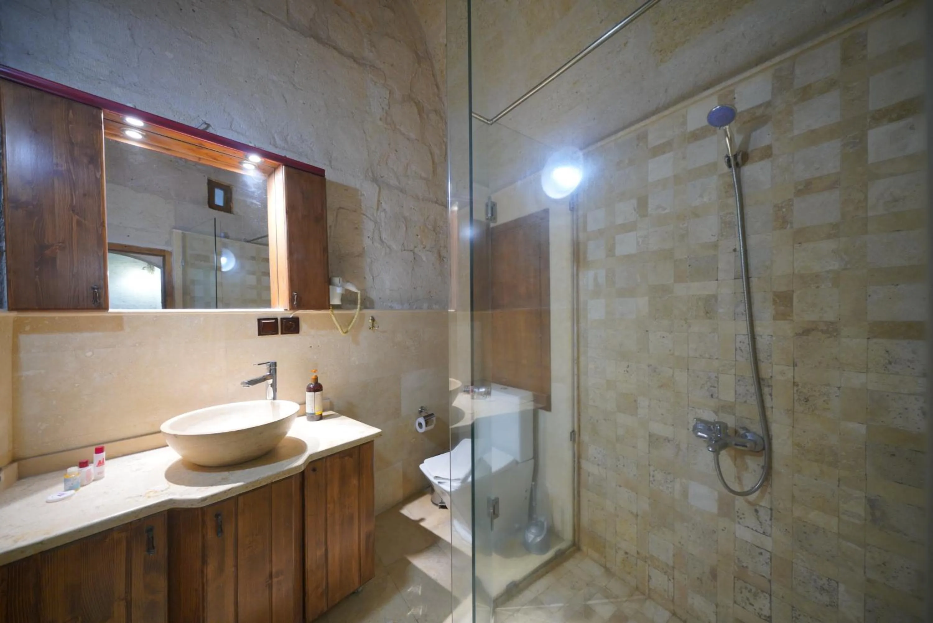 Shower in View Cave Hotel