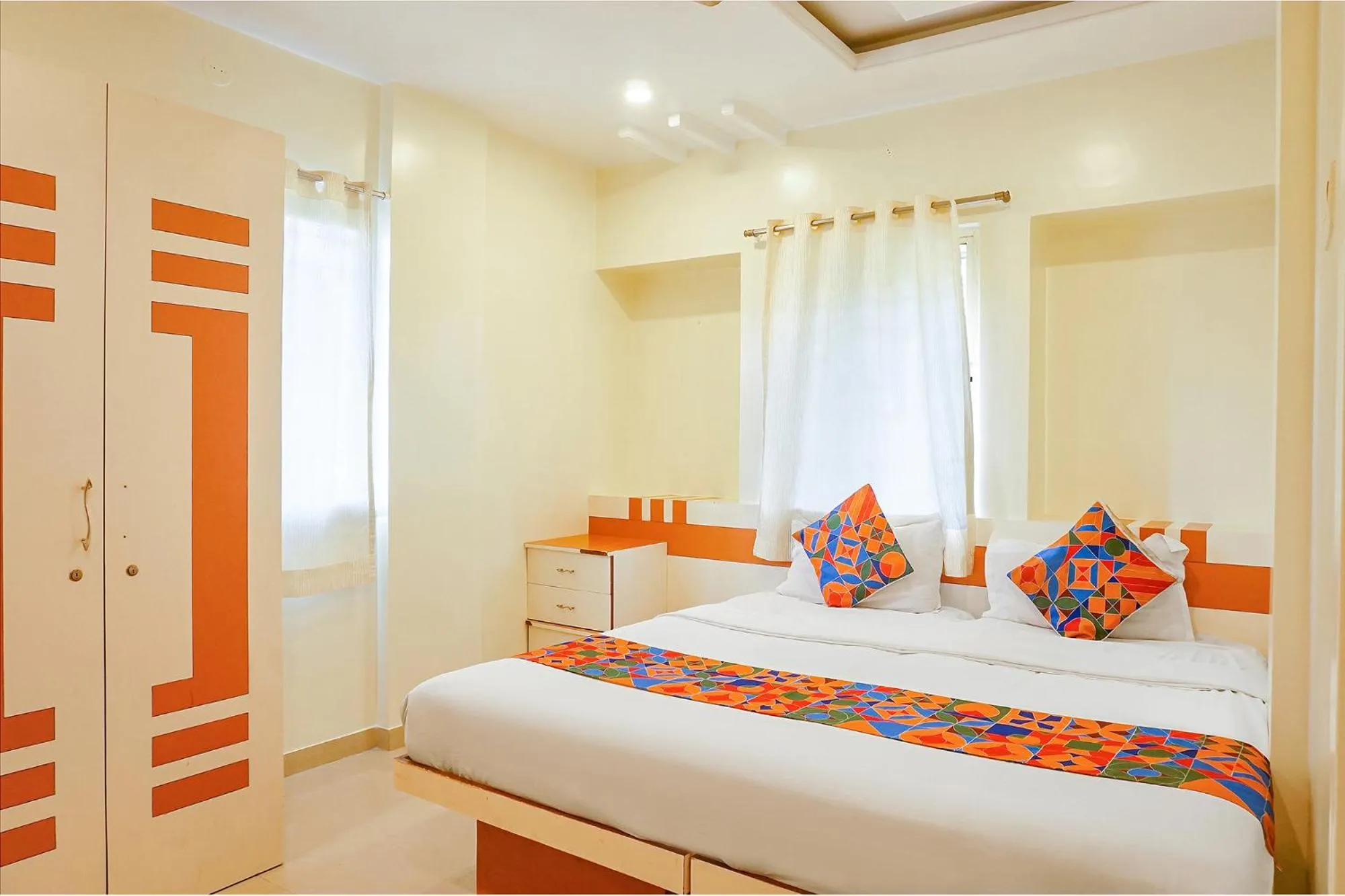 Bed in FabHotel Shree Swami, Nr Bird Valley Udyan
