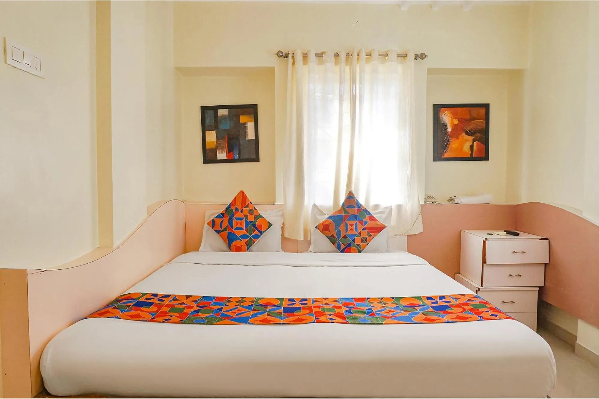 Bed in FabHotel Shree Swami, Nr Bird Valley Udyan
