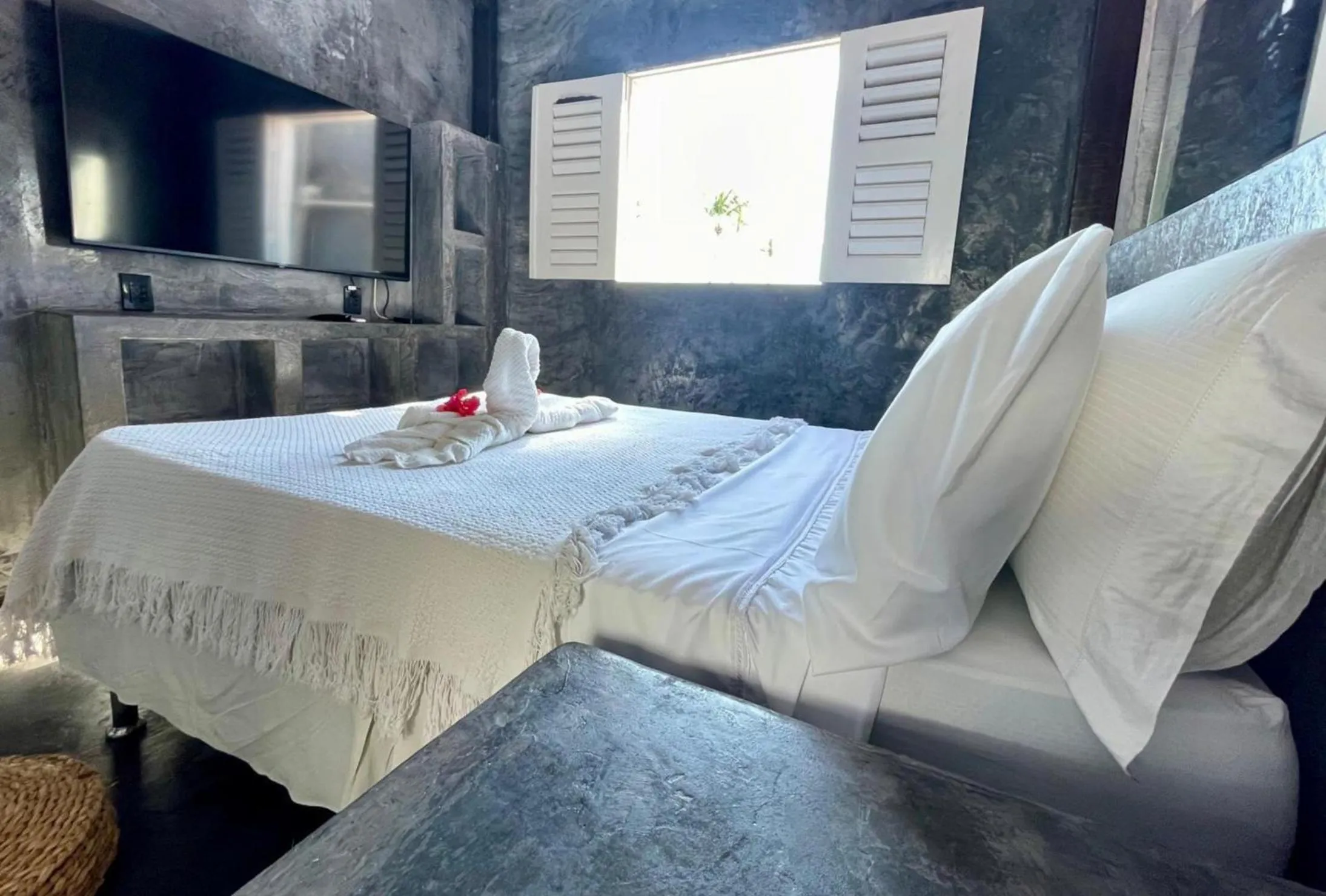 Bed in Pousada Duna Beach