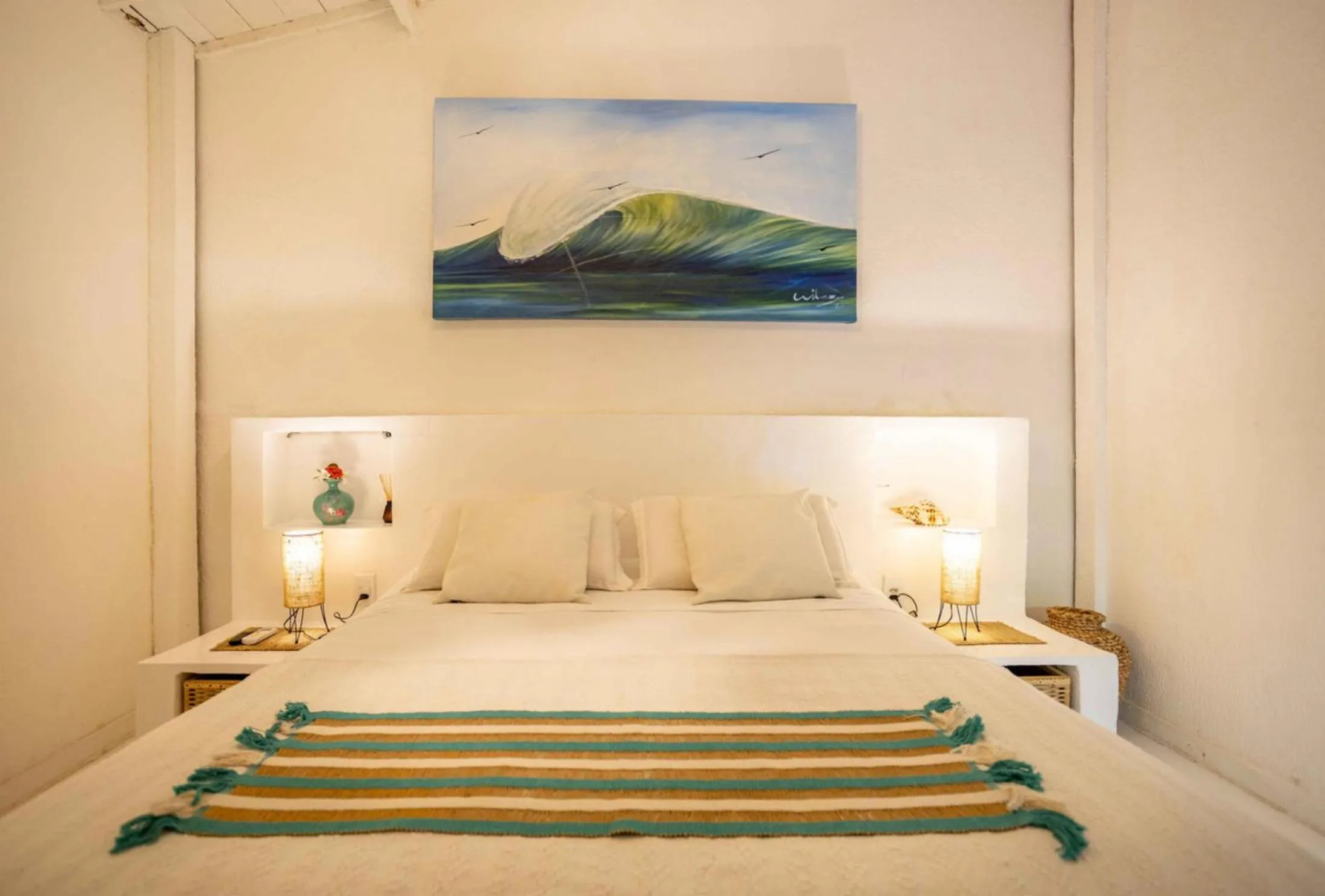 Bed in Pousada Duna Beach