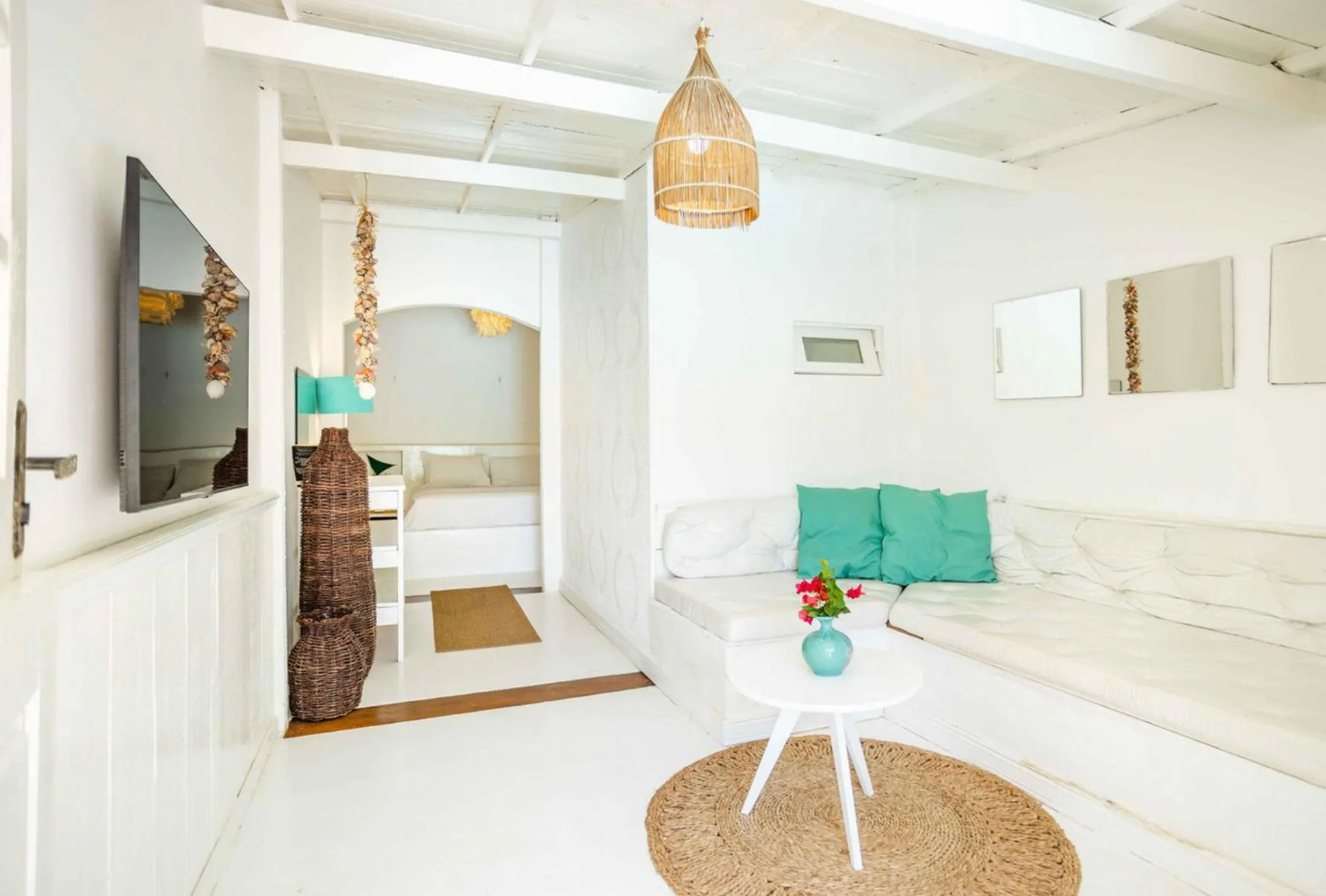 TV and multimedia, Bed in Pousada Duna Beach