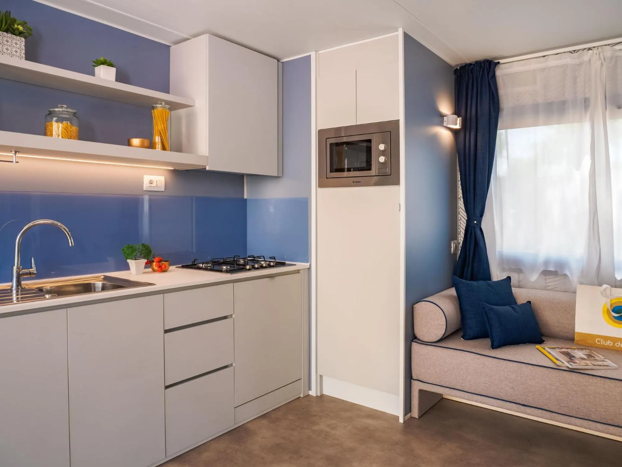 Kitchen or kitchenette in Club del Sole Rimini Family Resort