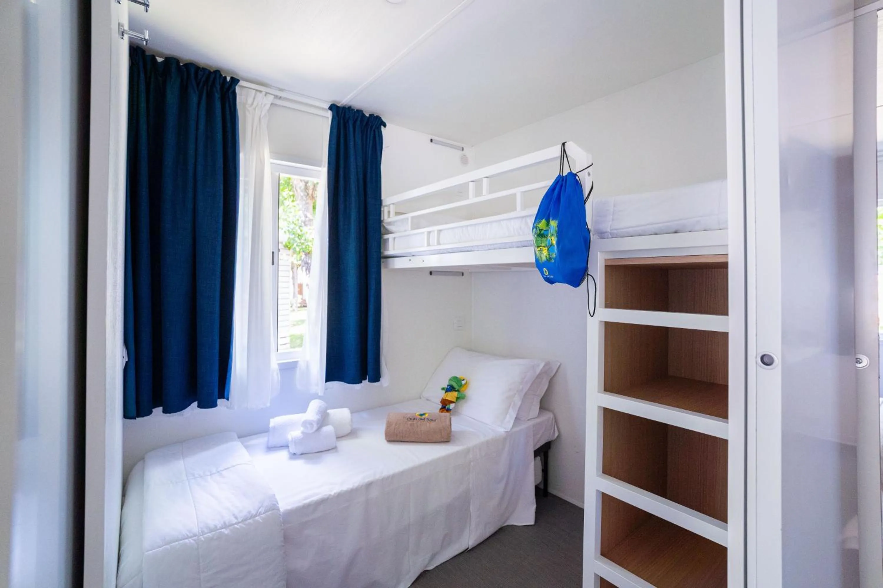 Bedroom, Bed in Club del Sole Rimini Family Resort