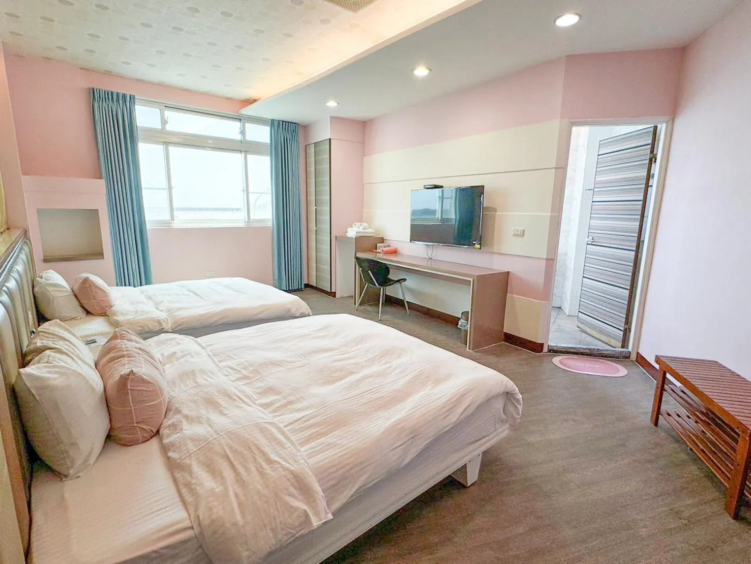 Bed in 綠島海灣會館Bay Resort