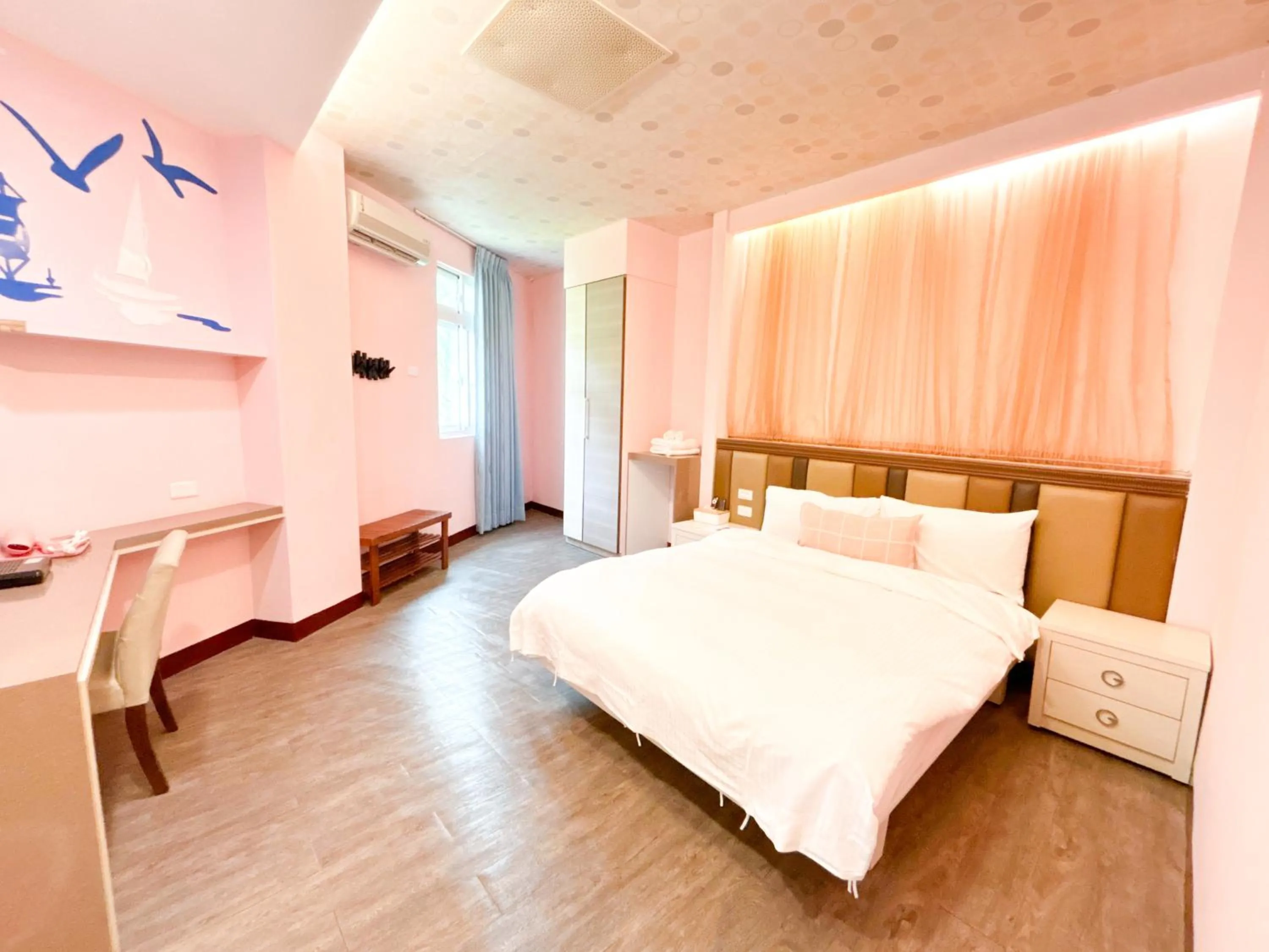 Bed in 綠島海灣會館Bay Resort