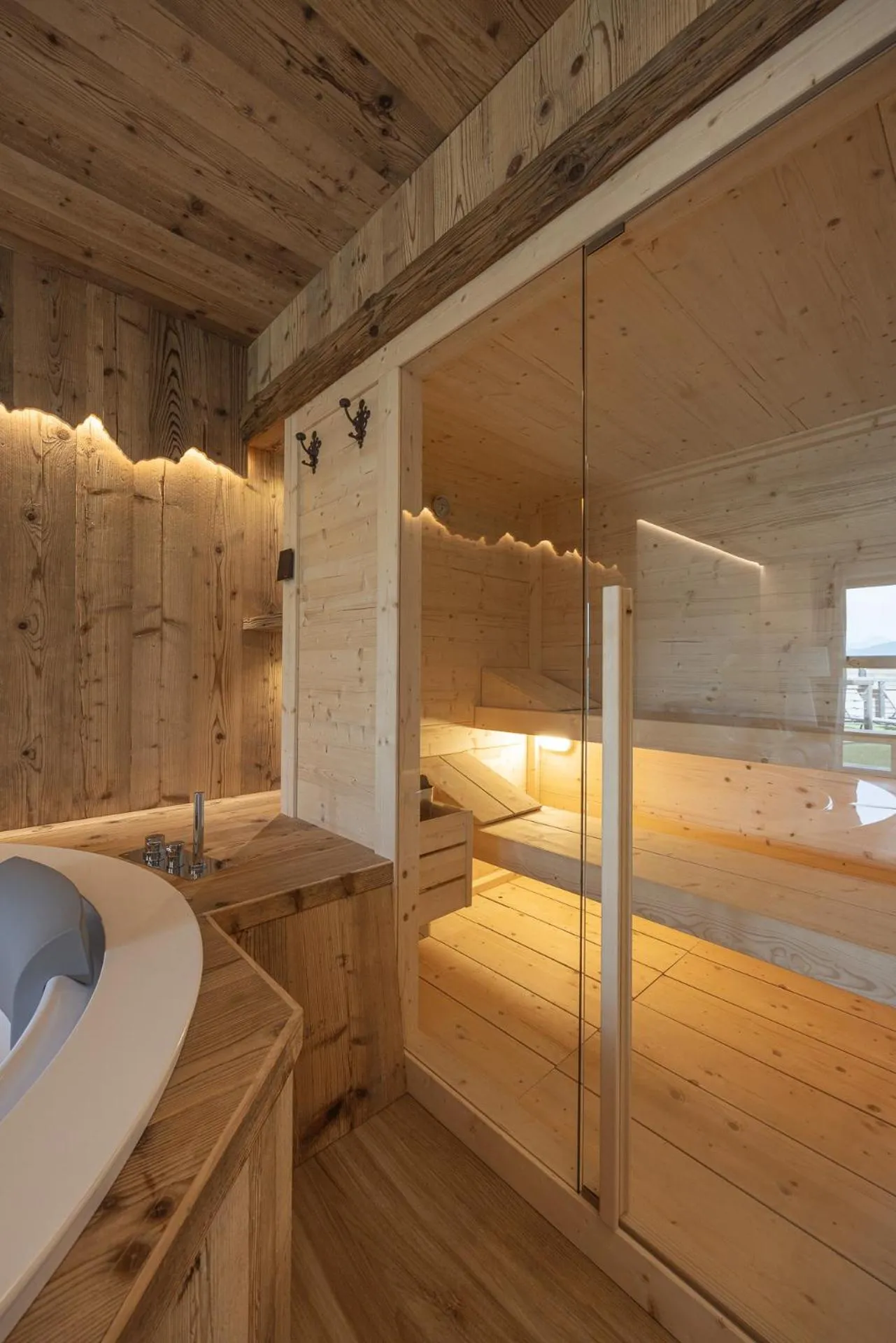 Sauna in Giallo Dolomiti Wellness