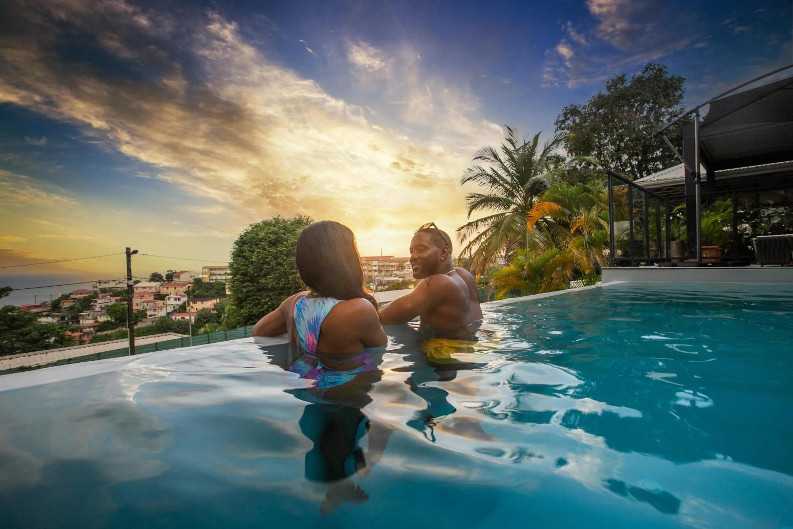 Swimming pool in Karibea Squash Hôtel