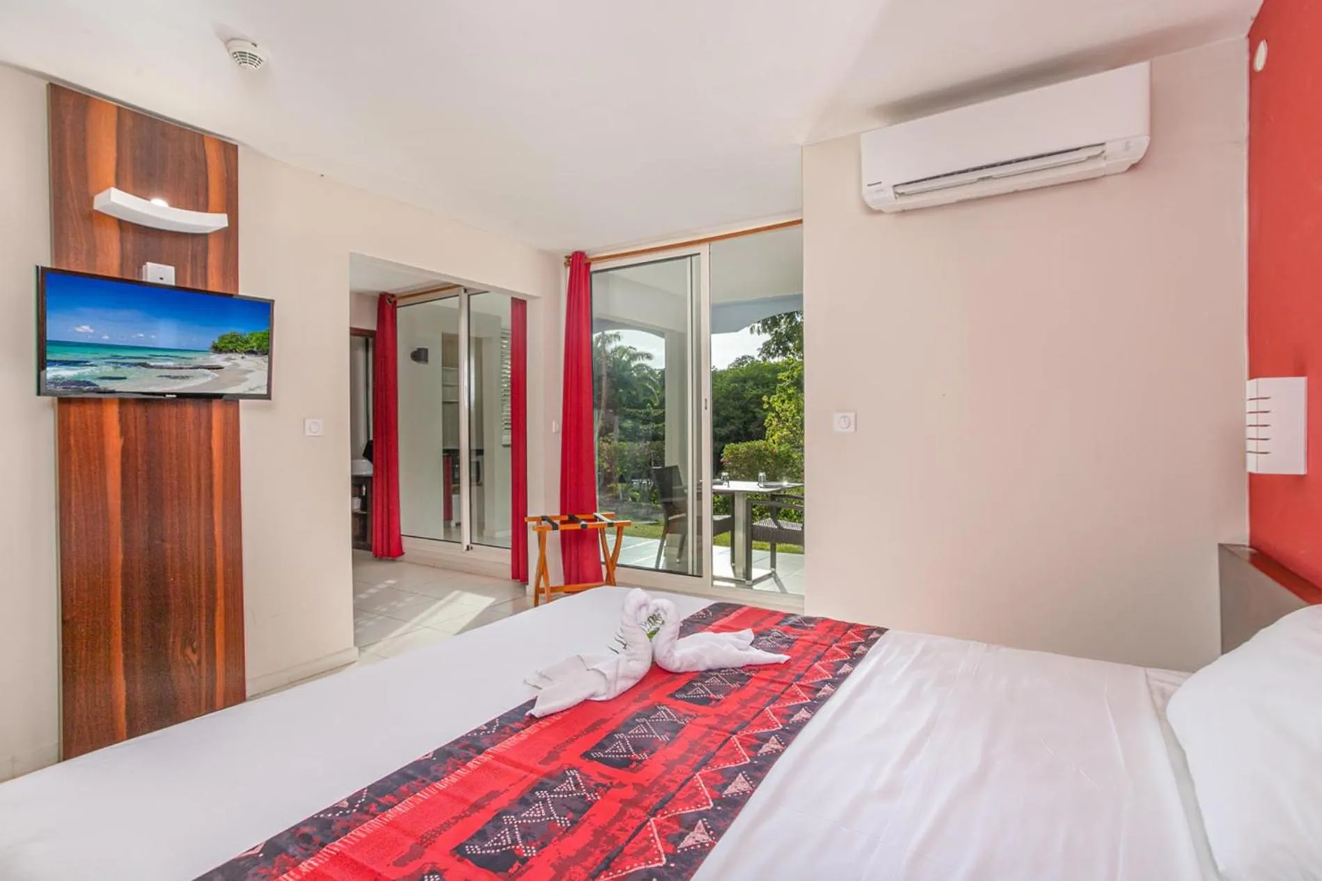 Bed in Karibea Sainte Luce Hotel