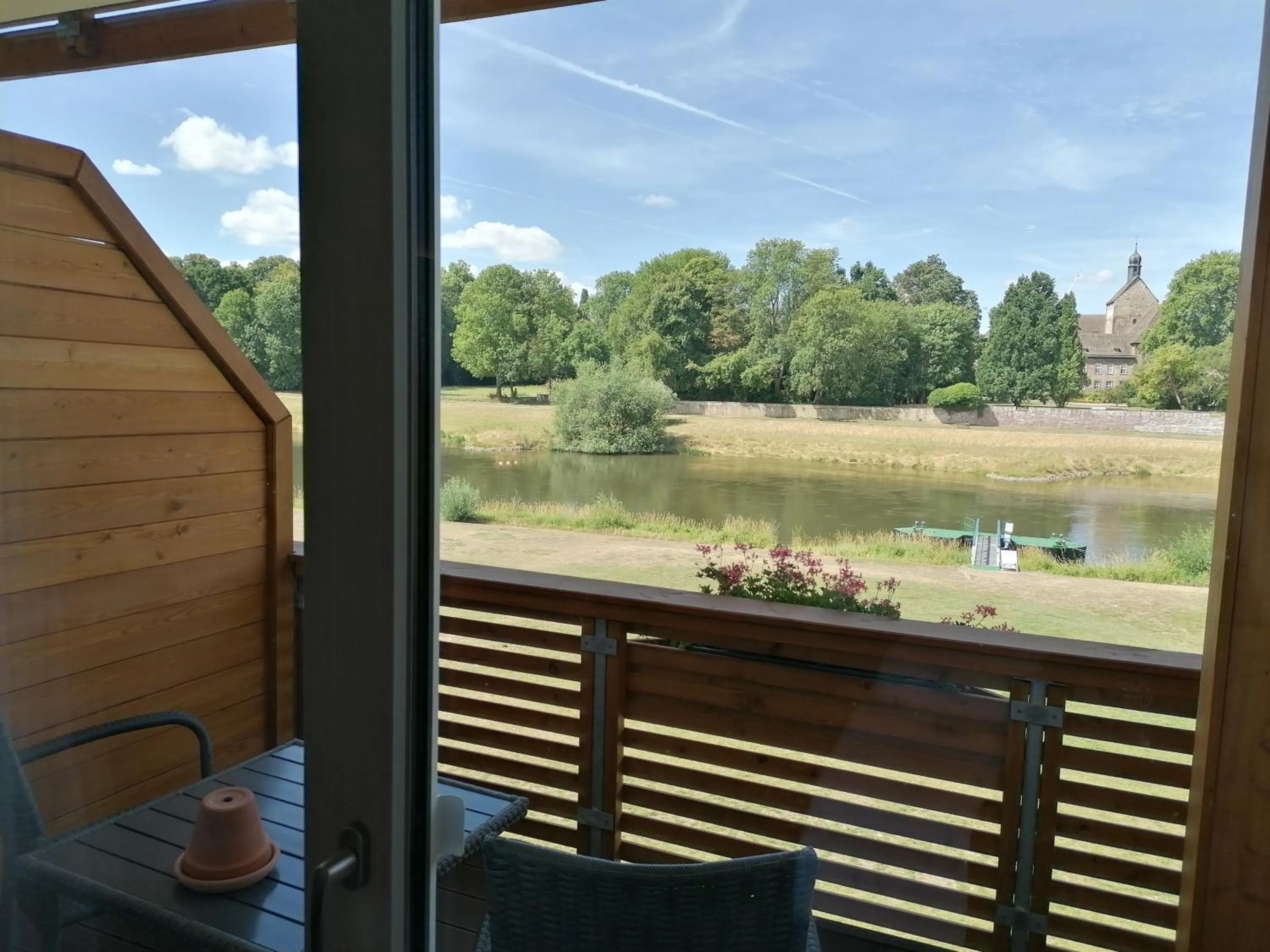 View (from property/room) in Hotel Grohnder Fährhaus