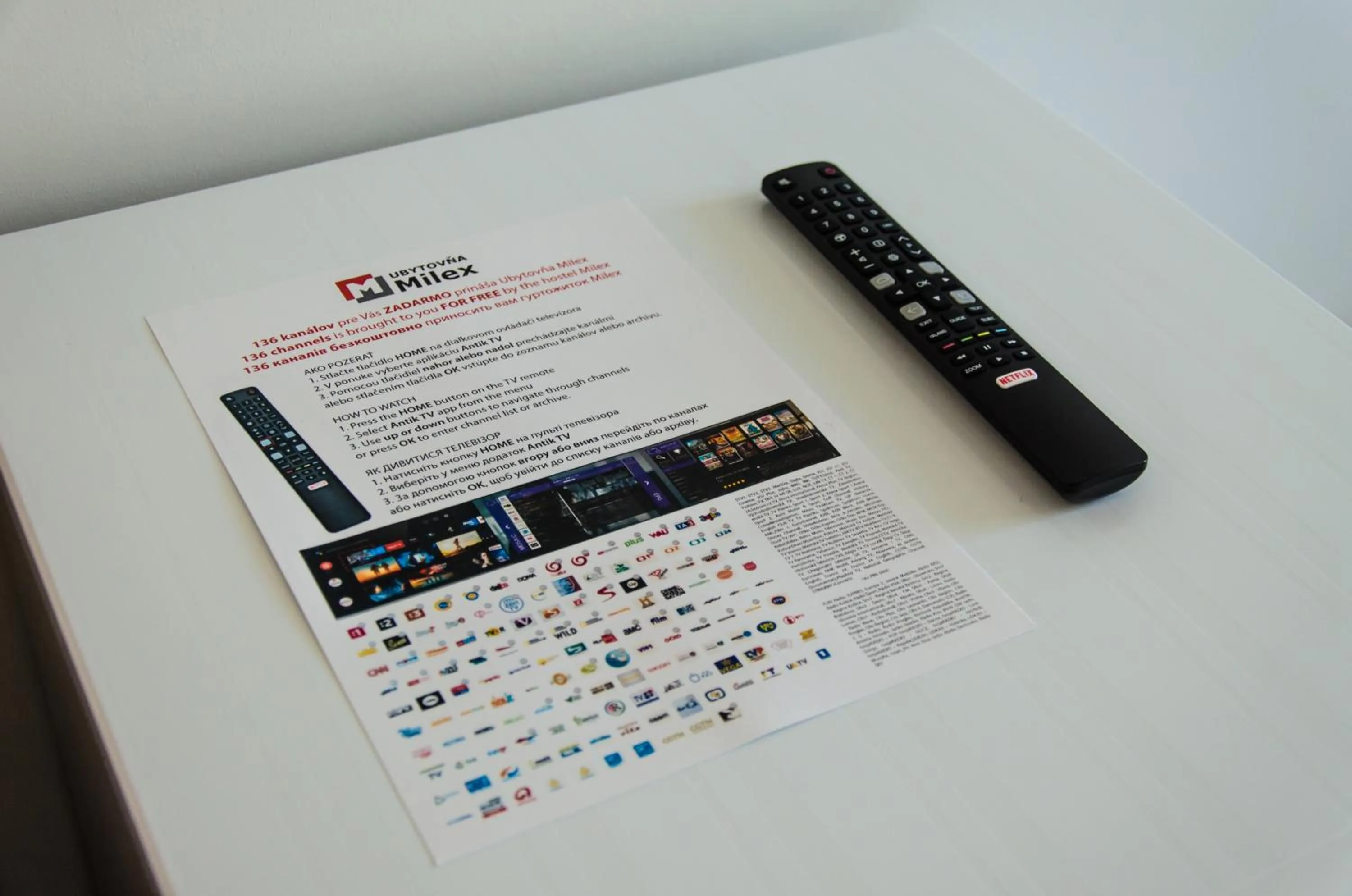 TV and multimedia in Ubytovňa Milex