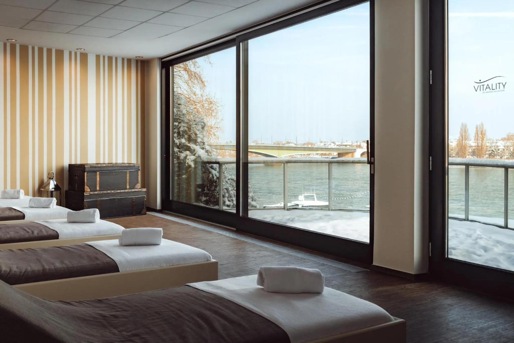 Sauna, Bed in AMERON Bonn Hotel Königshof