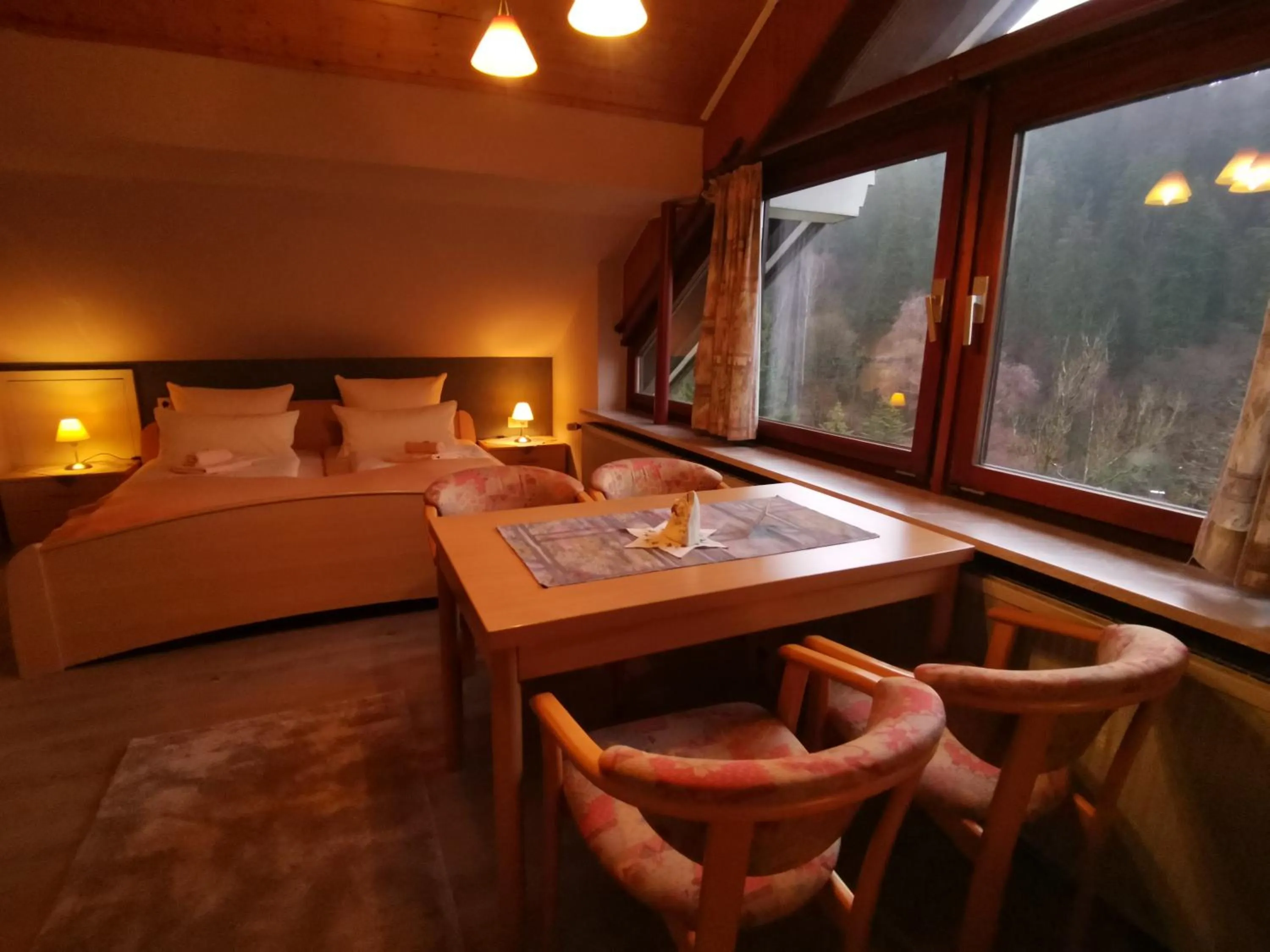 View (from property/room), Bed in Hotel zur Schmiede