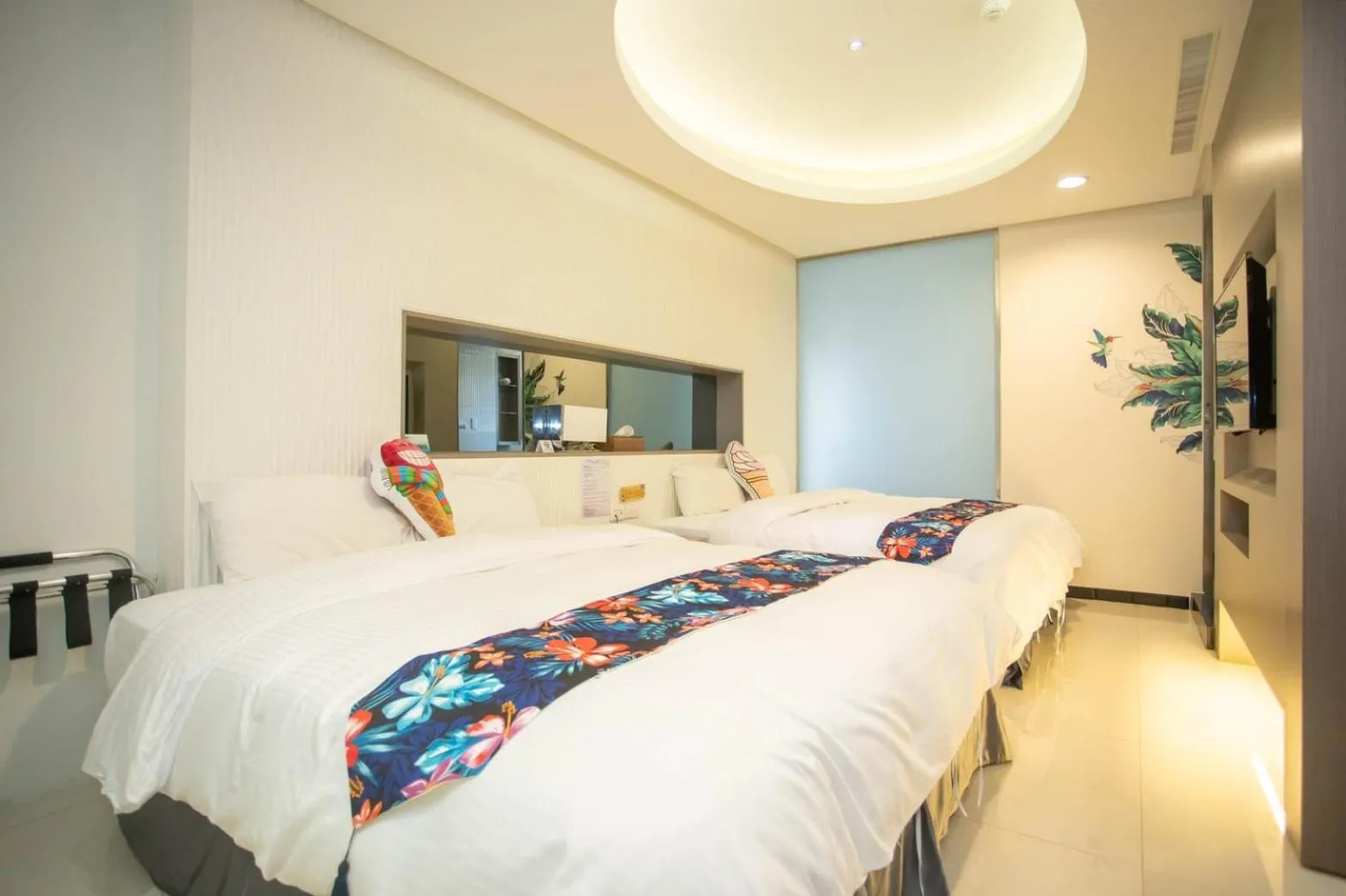 Bedroom, Bed in 日月潭天月水色民宿 (老街-停車-度假）skylight bnb