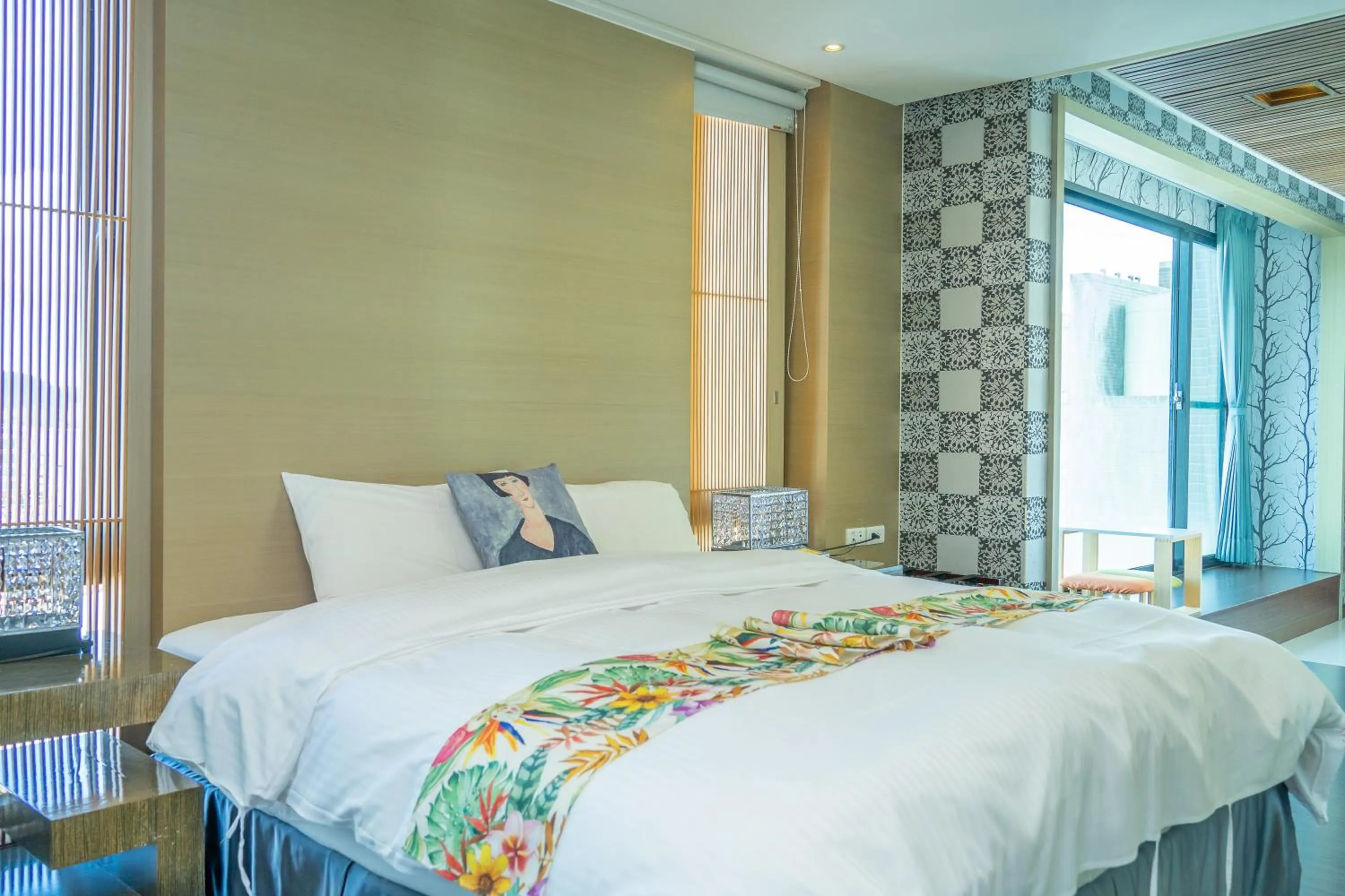 Bedroom, Bed in 日月潭天月水色民宿 (老街-停車-度假）skylight bnb