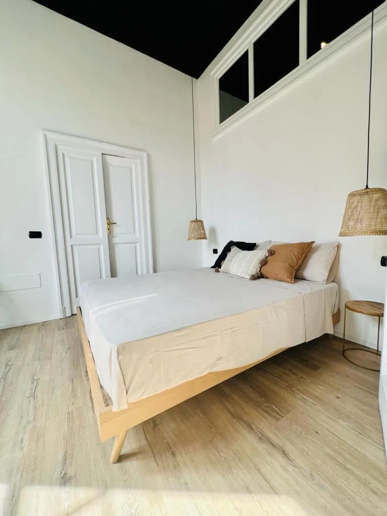 Bed in B&B Ruffo di Bagnara Palazzo Monumentale