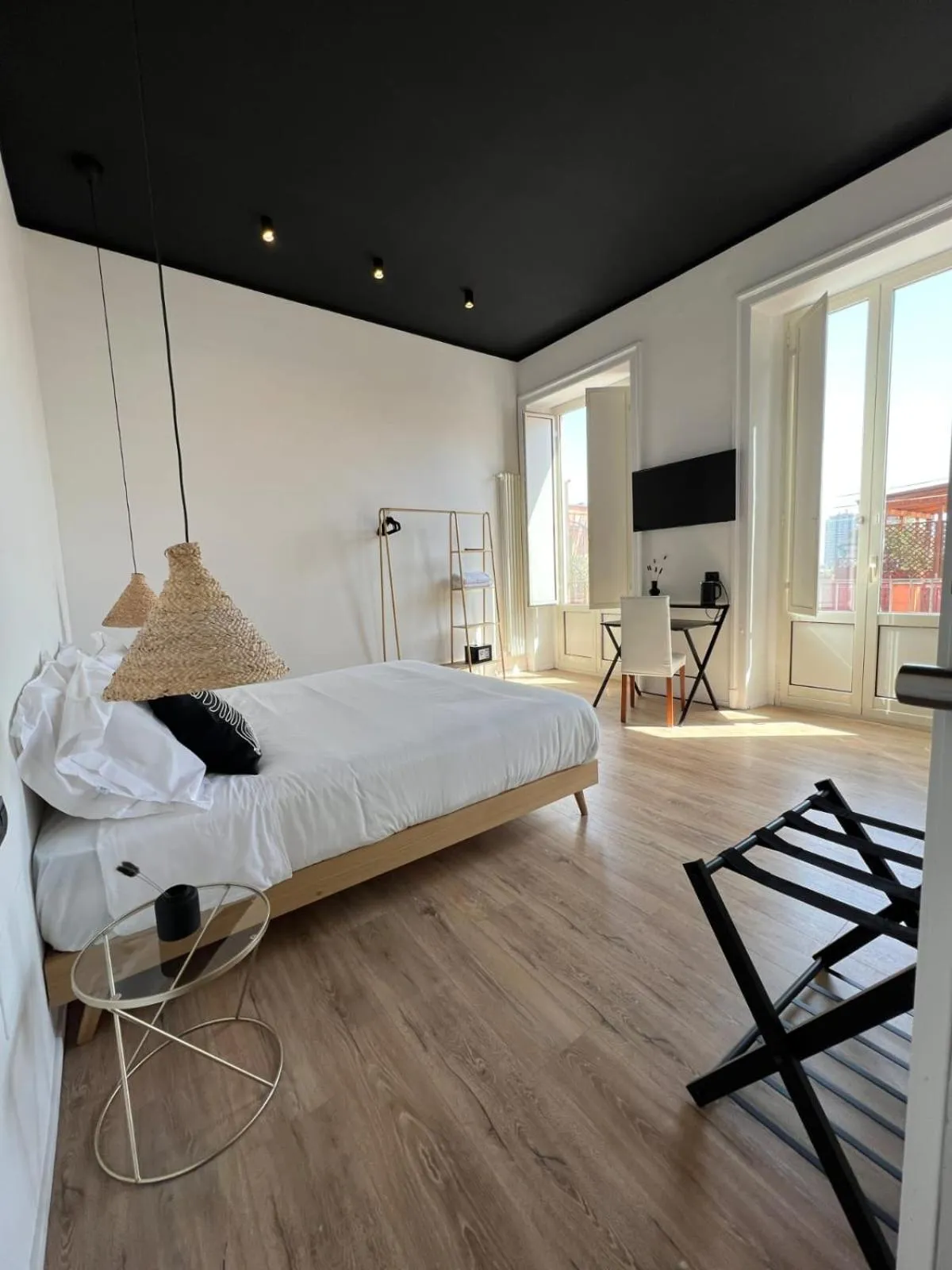 Bed in B&B Ruffo di Bagnara Palazzo Monumentale