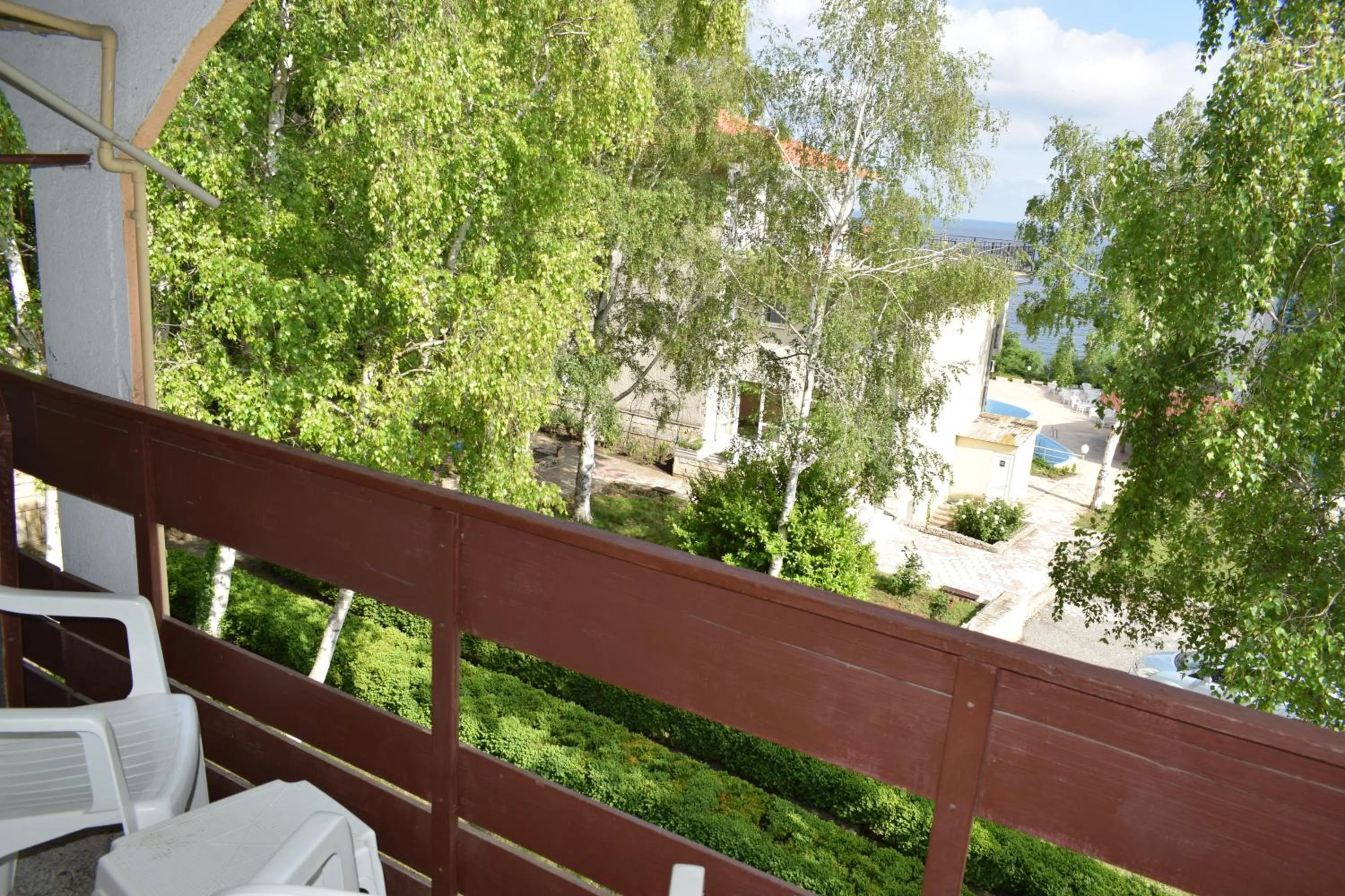 Balcony/Terrace in Ahilea Hotel - Free Pool Access