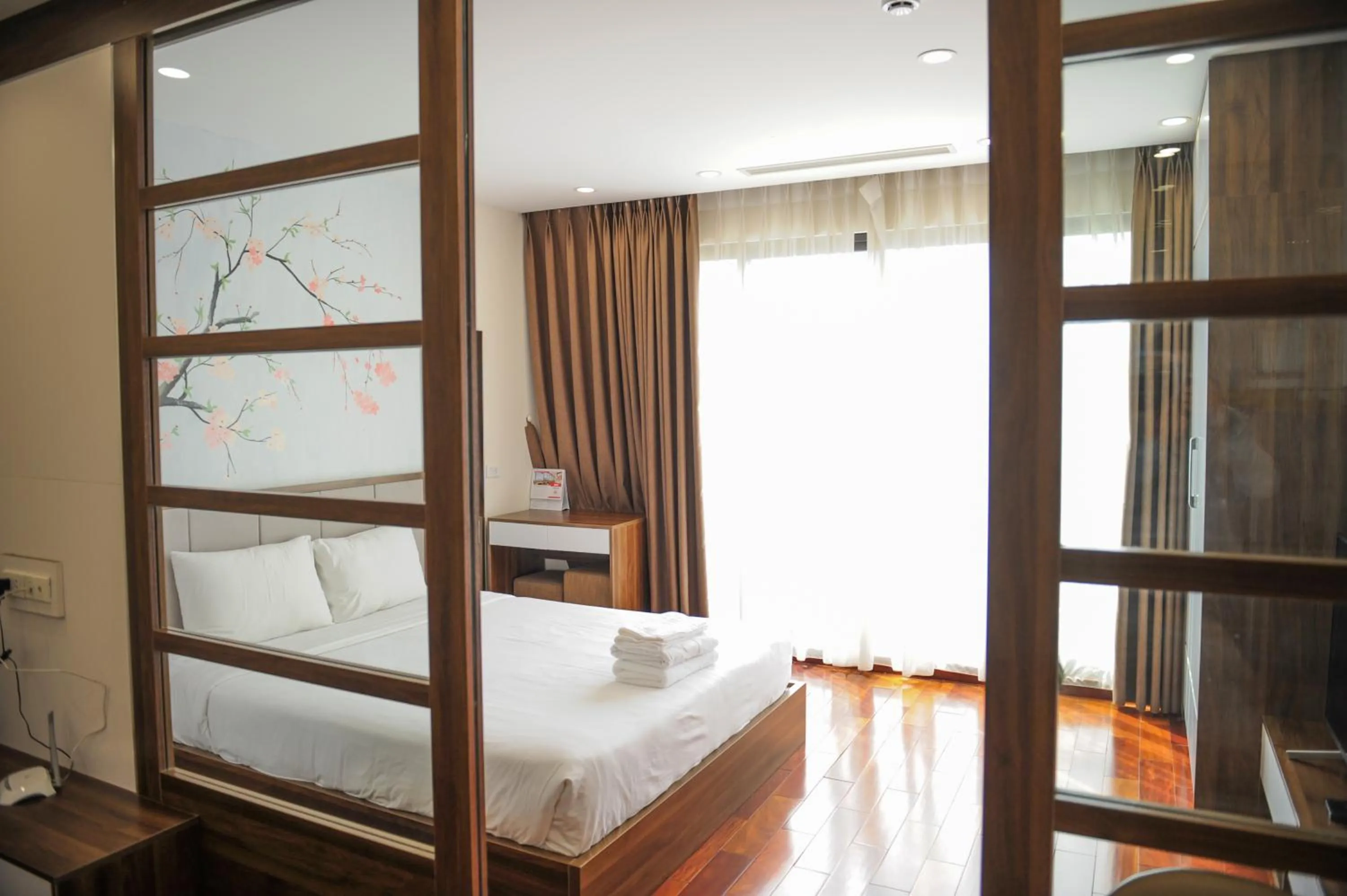 Bedroom, Bed in HANA Stay