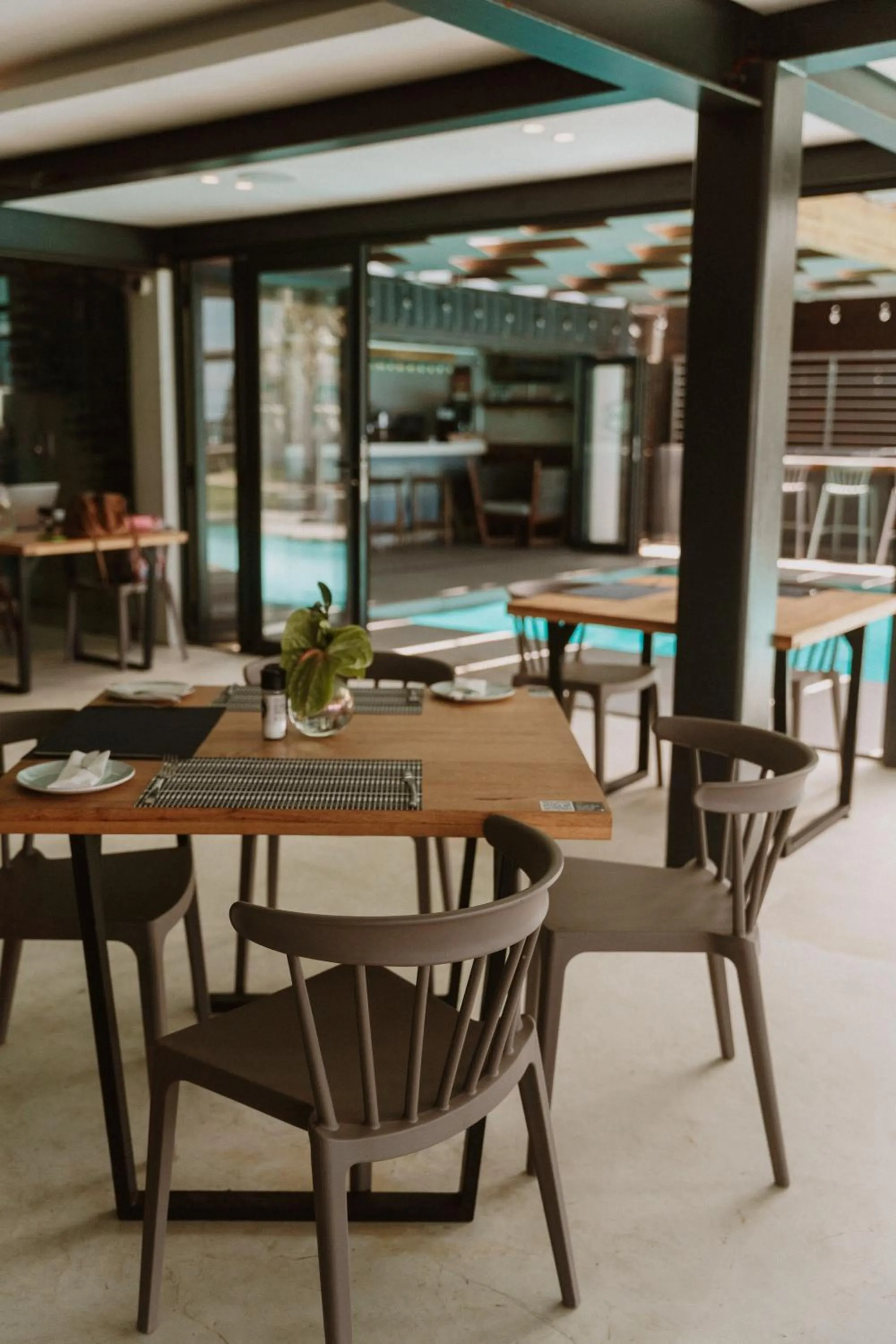 Dining area in North Star Micro Hotel