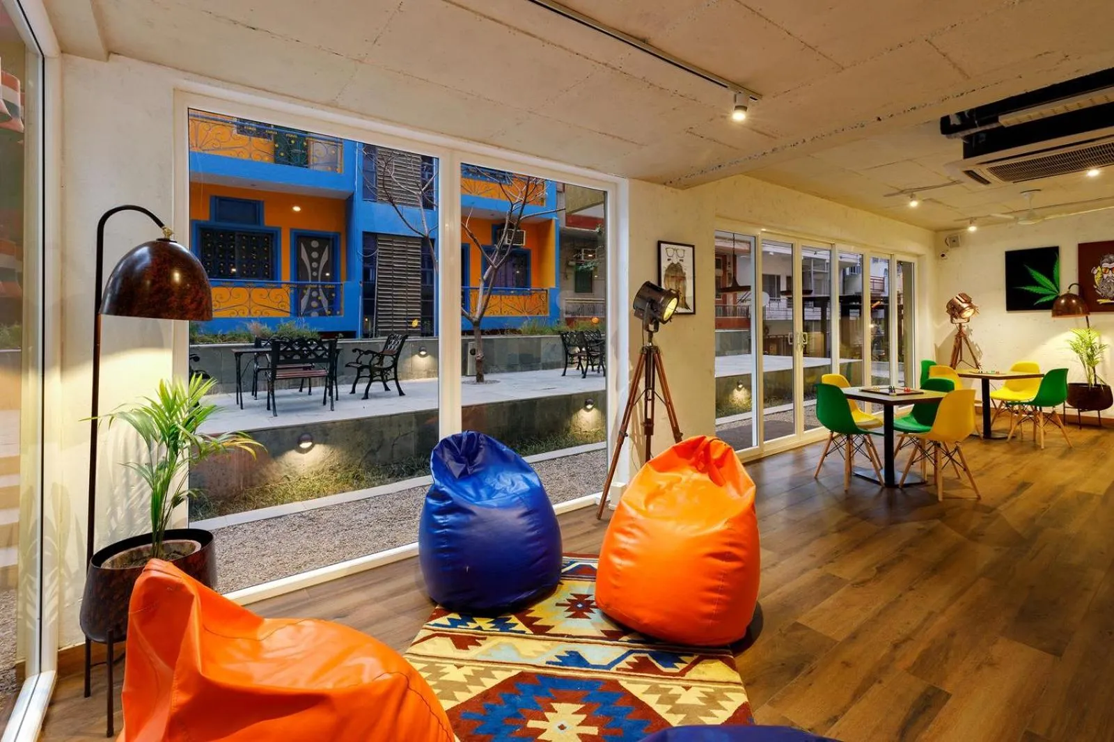 Seating area in Bedzzz Rishikesh by Leisure Hotels