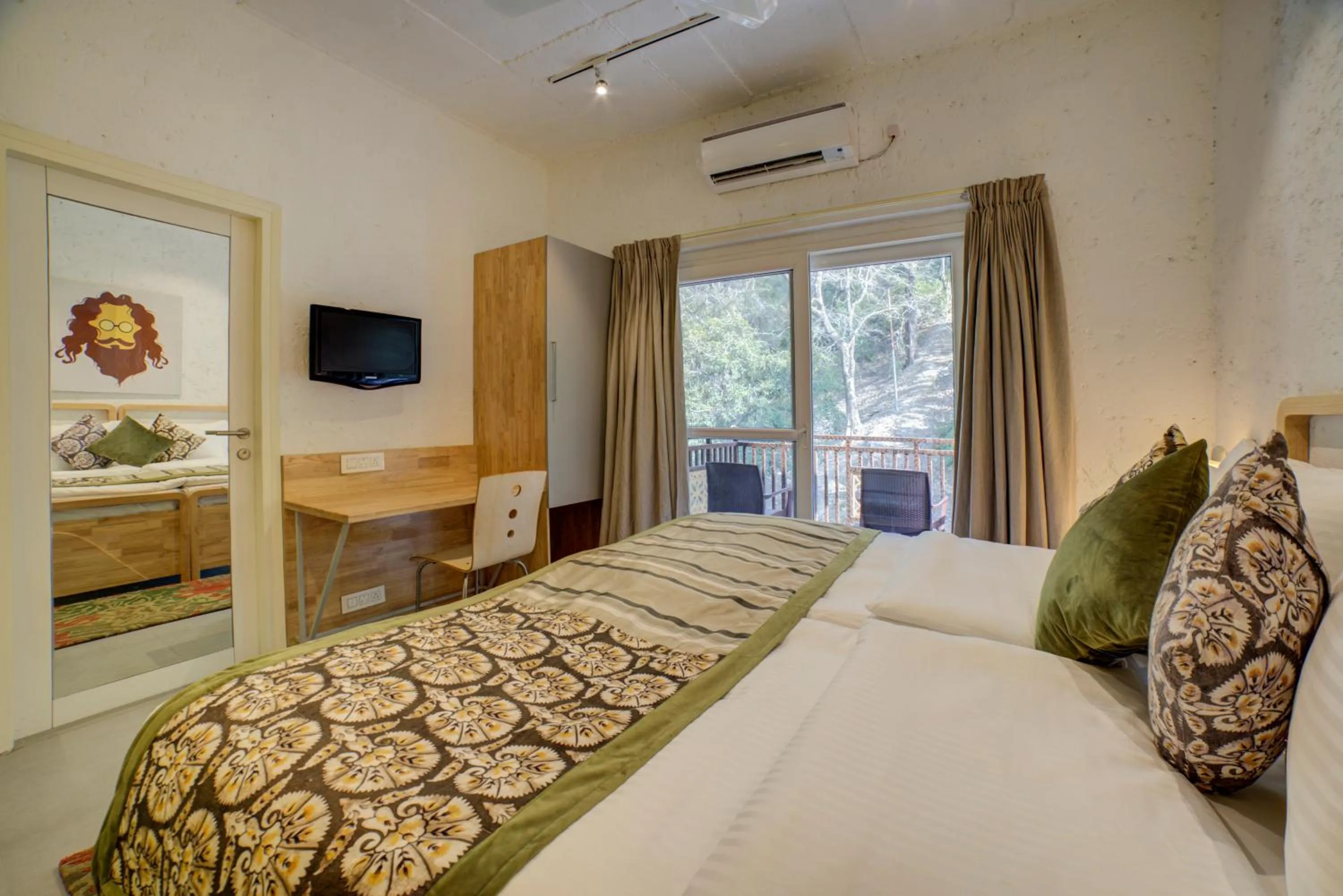 Bedroom, Bed in Bedzzz Rishikesh by Leisure Hotels