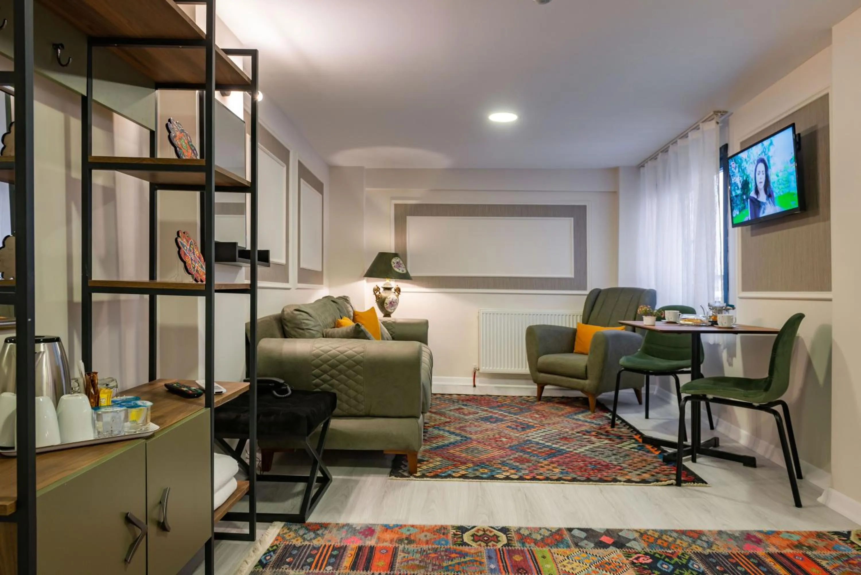 Living room in BLUE MARMARA SUITES