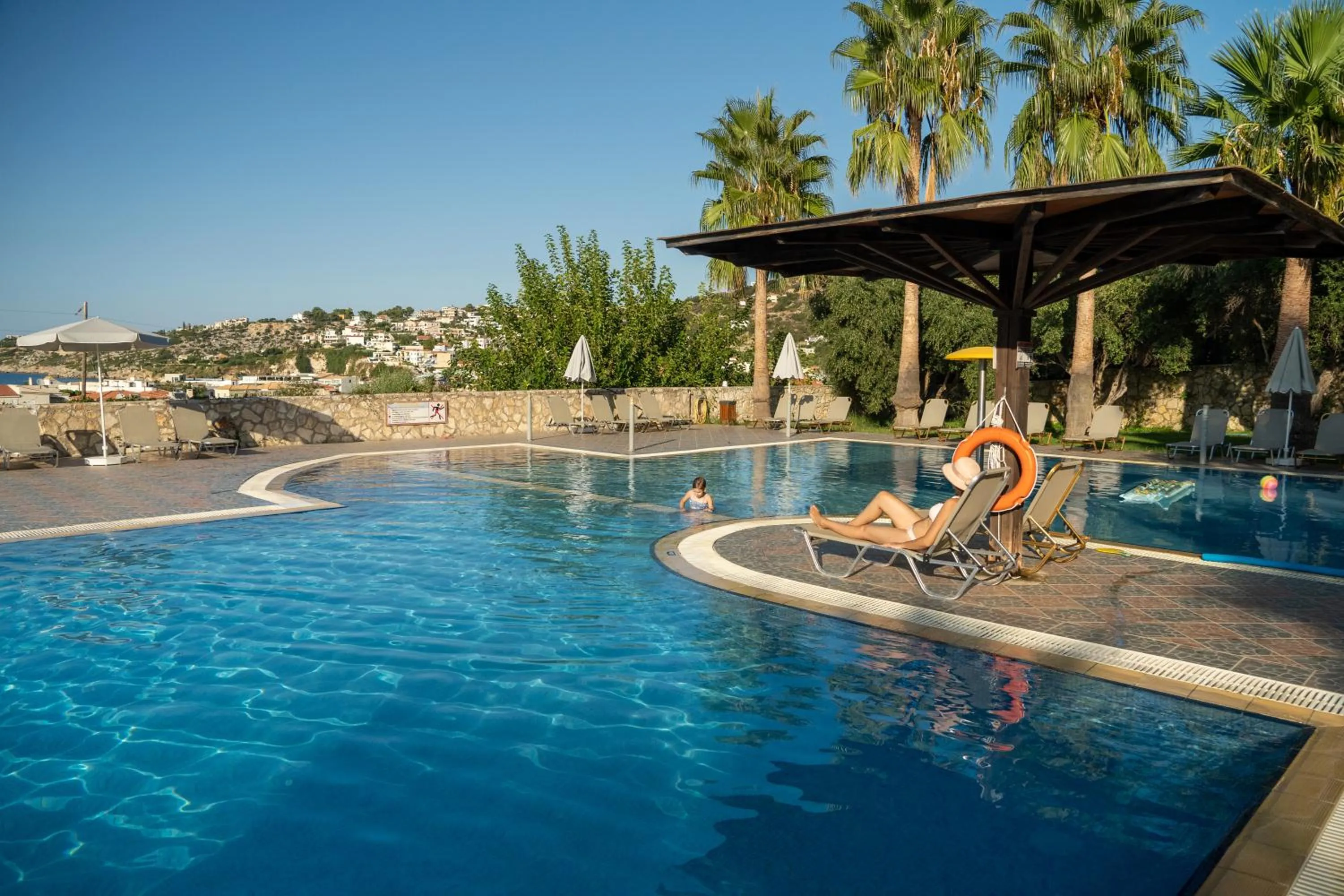 People in Almyrida Village & Waterpark