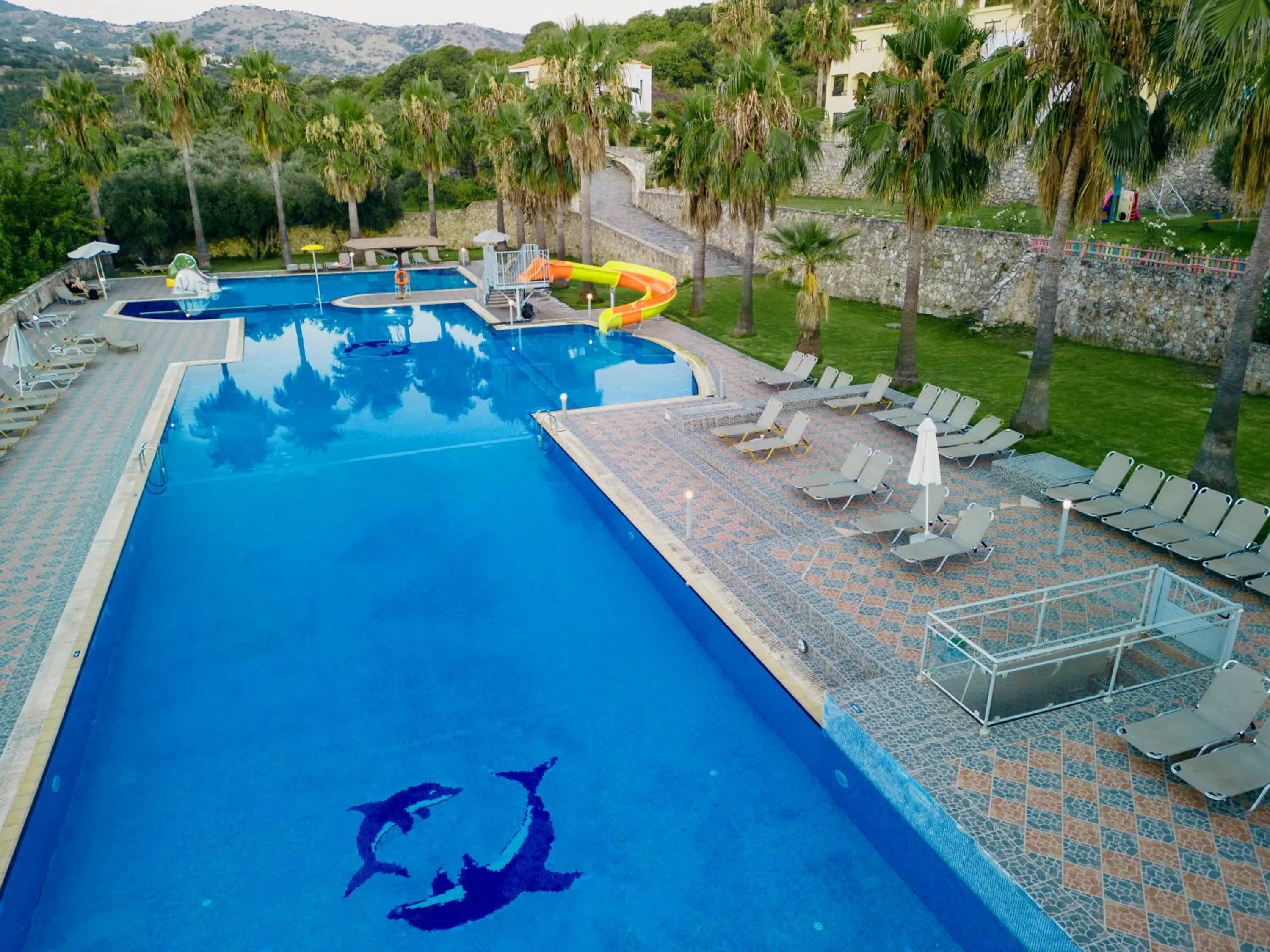 Swimming pool in Almyrida Village & Waterpark