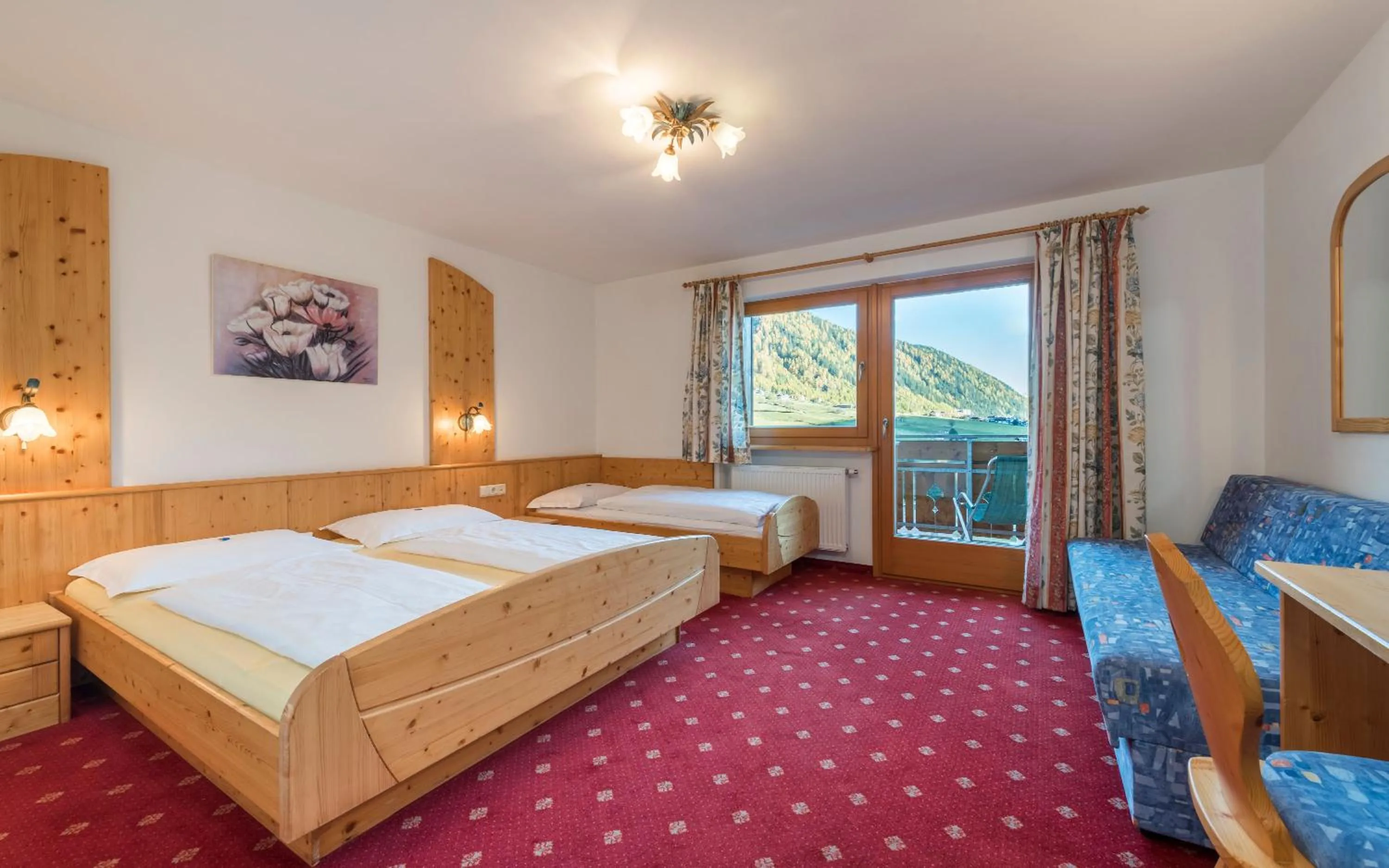 Bed in Hotel Kaserhof