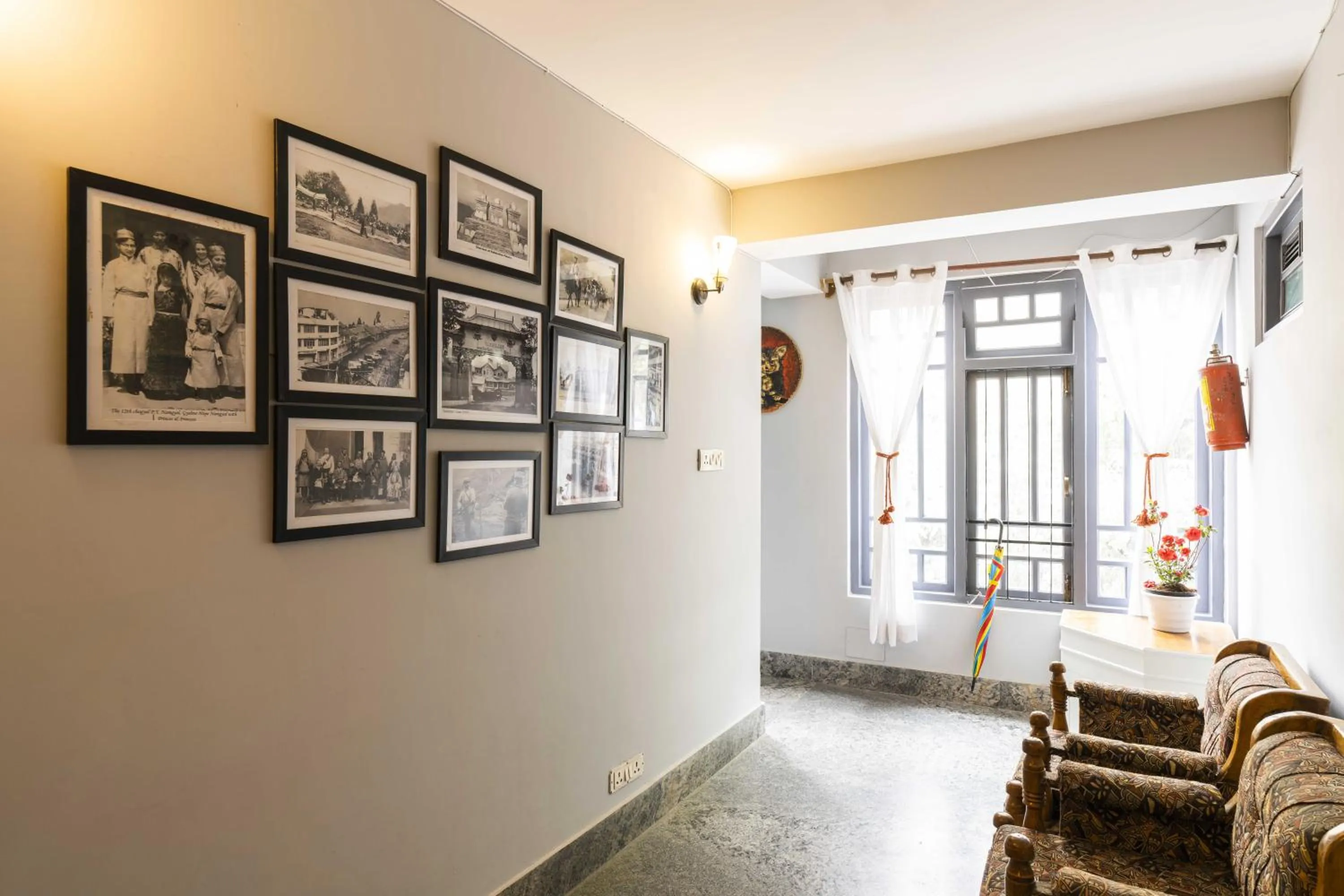 Living room in Zostel Gangtok