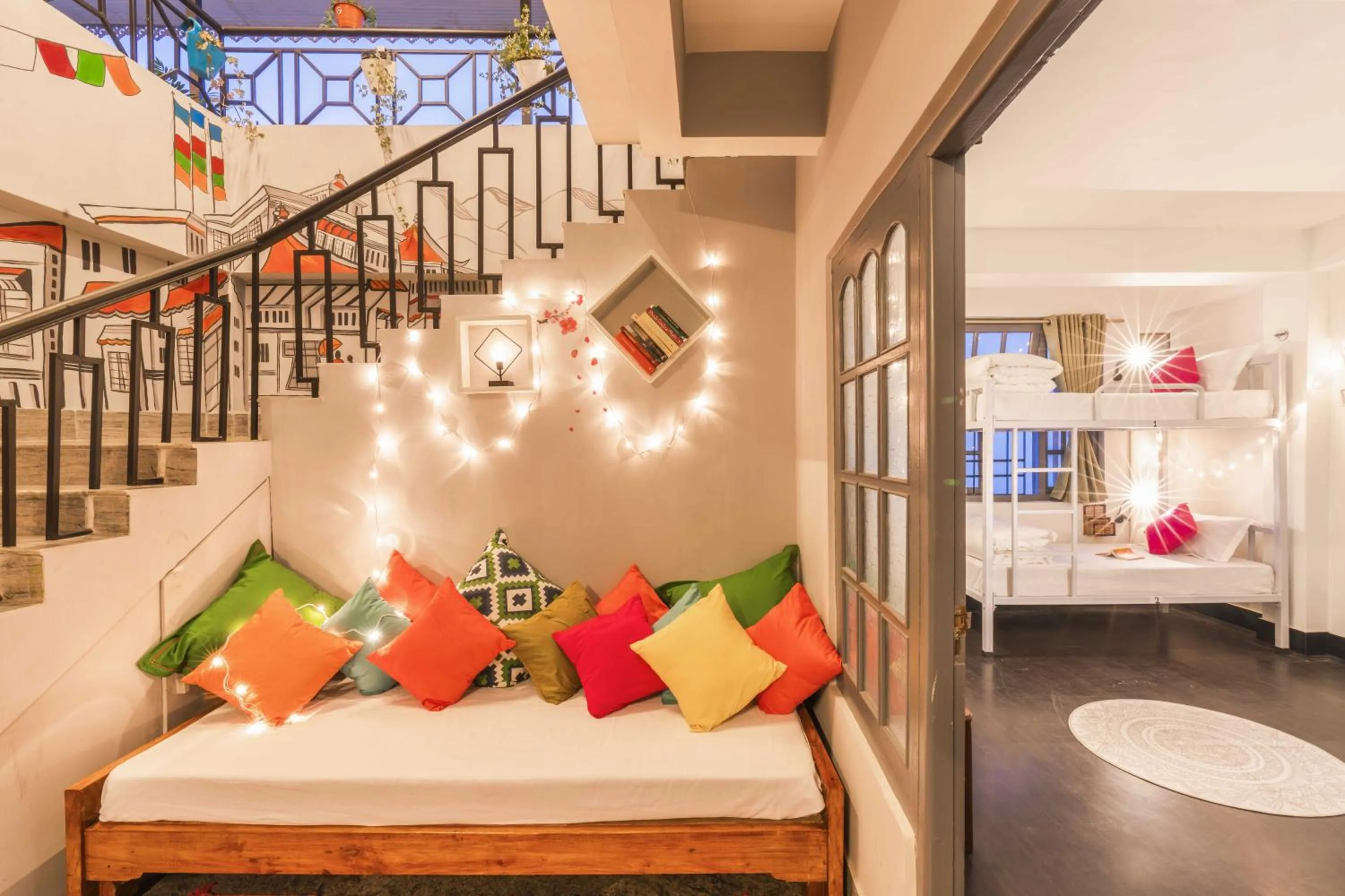 Photo of the whole room, Bed in Zostel Gangtok