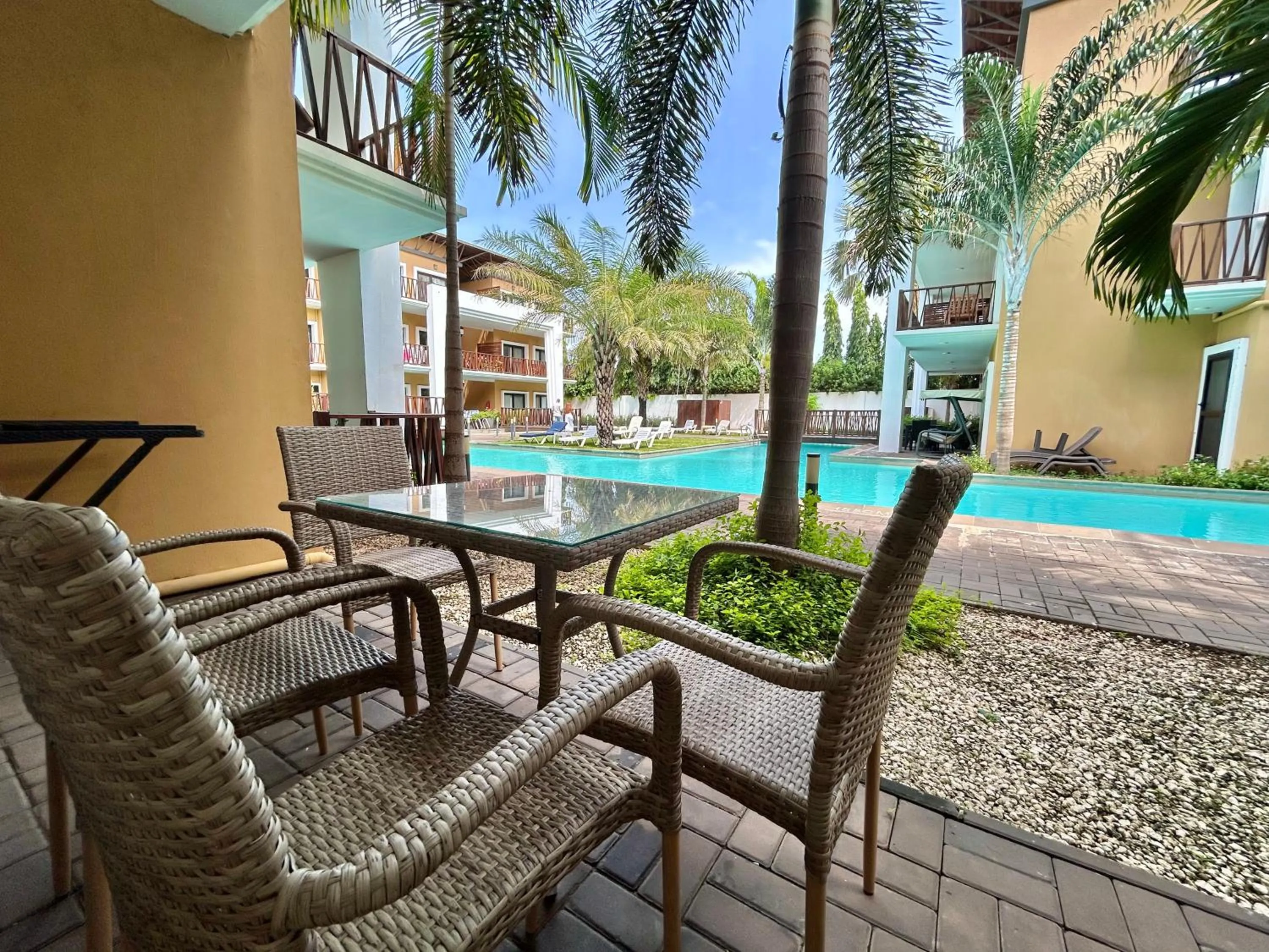 Patio in Forest View Apartments