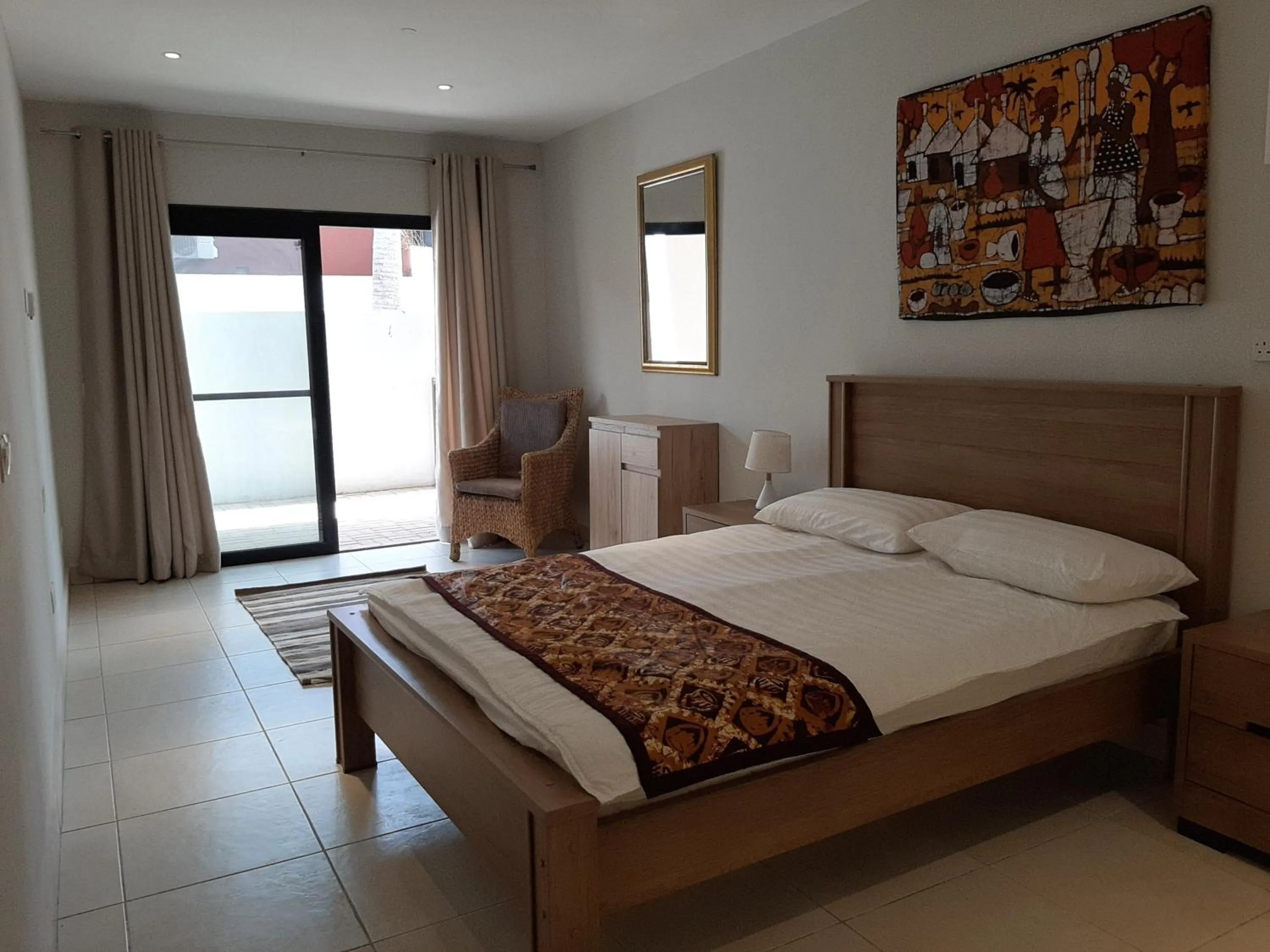 Bedroom, Bed in Forest View Apartments