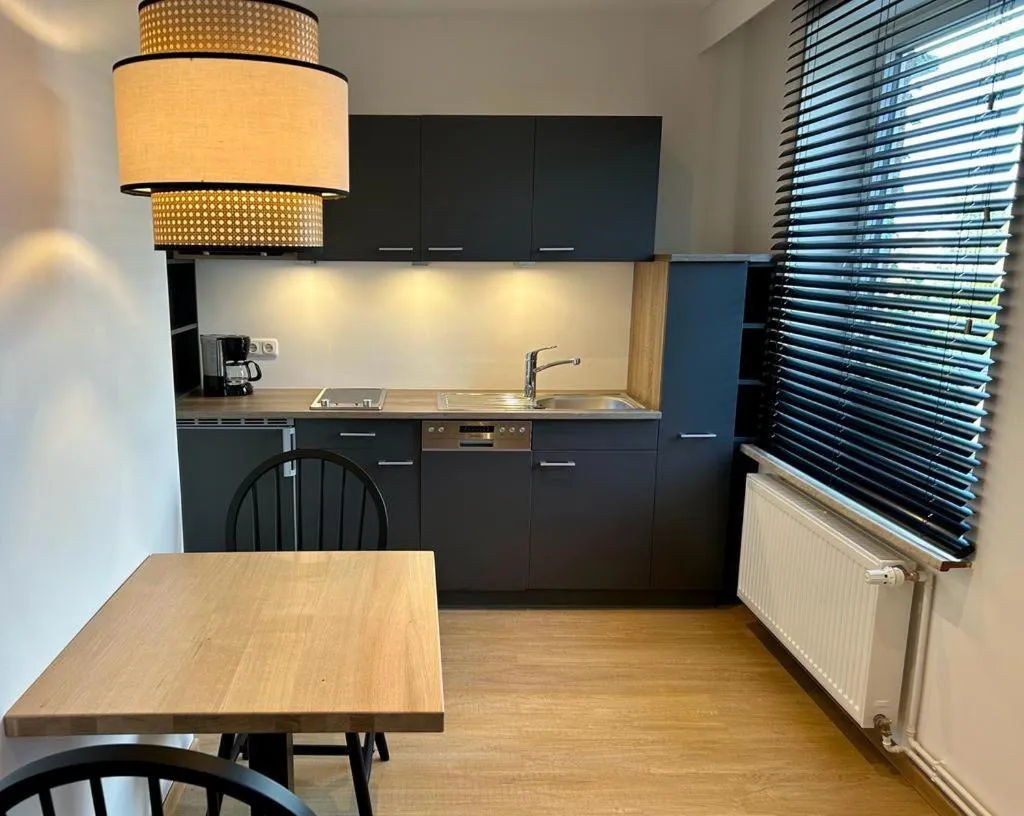 Kitchen or kitchenette in Ringhotel Gardels