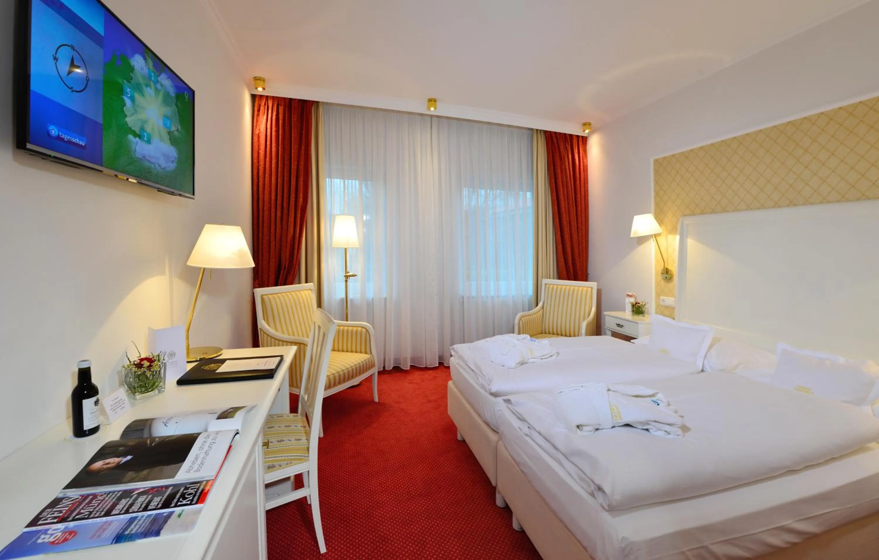 TV and multimedia, Bed in Ringhotel Gardels